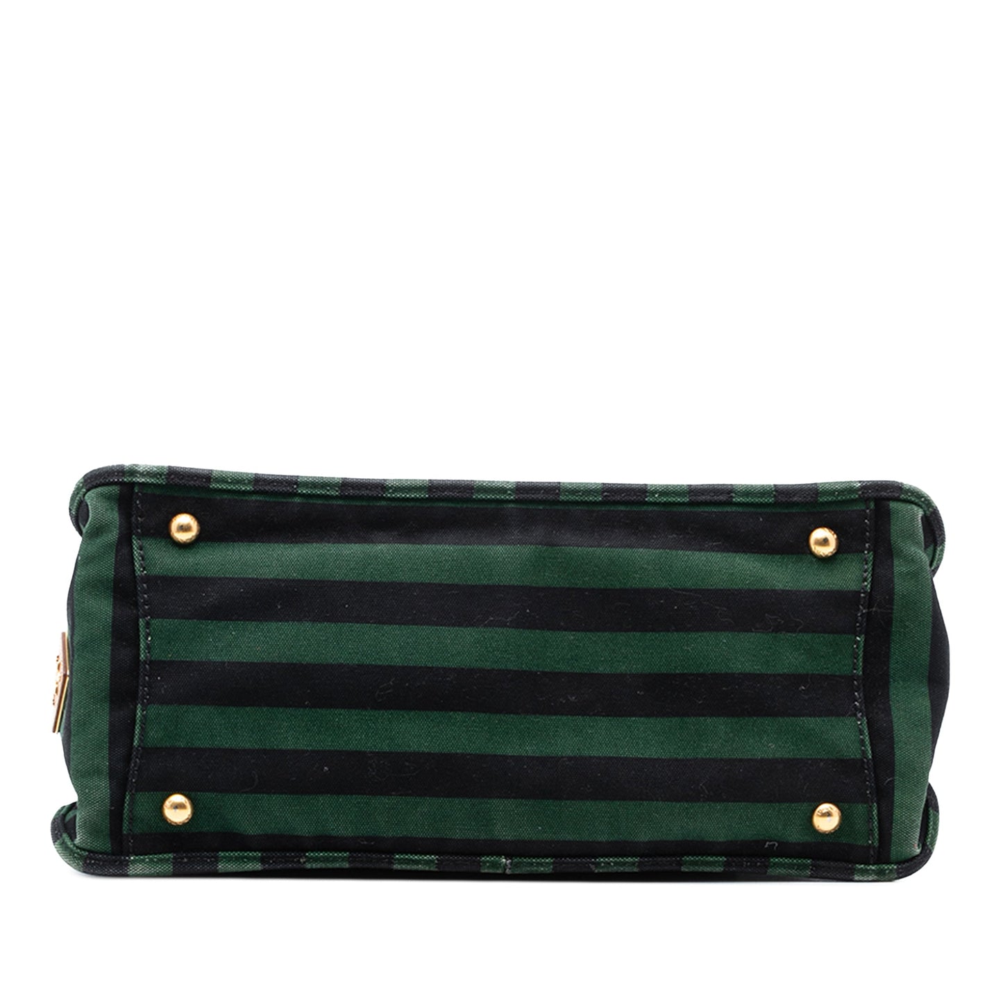 Prada Canvas Canapa Righe Striped Satchel