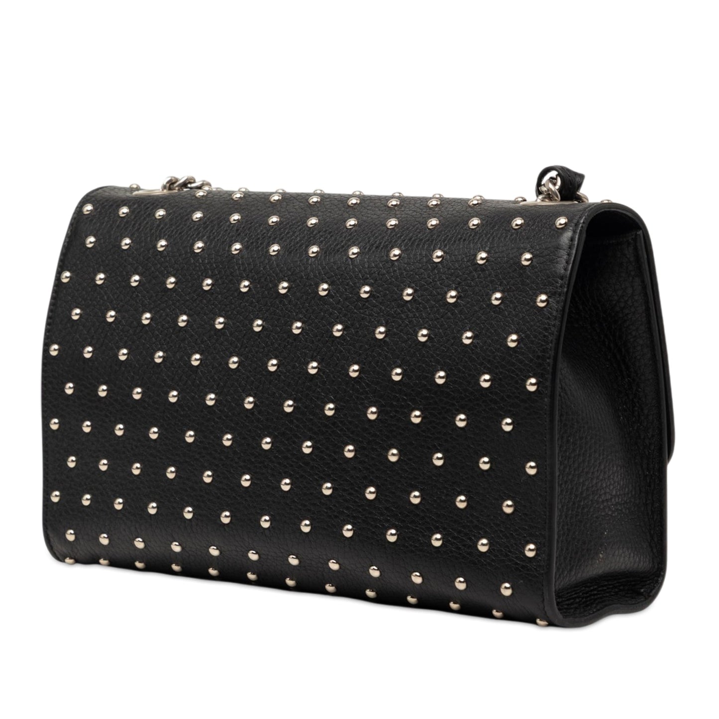 Gucci Medium Studded Leather Miss Bamboo Crossbody