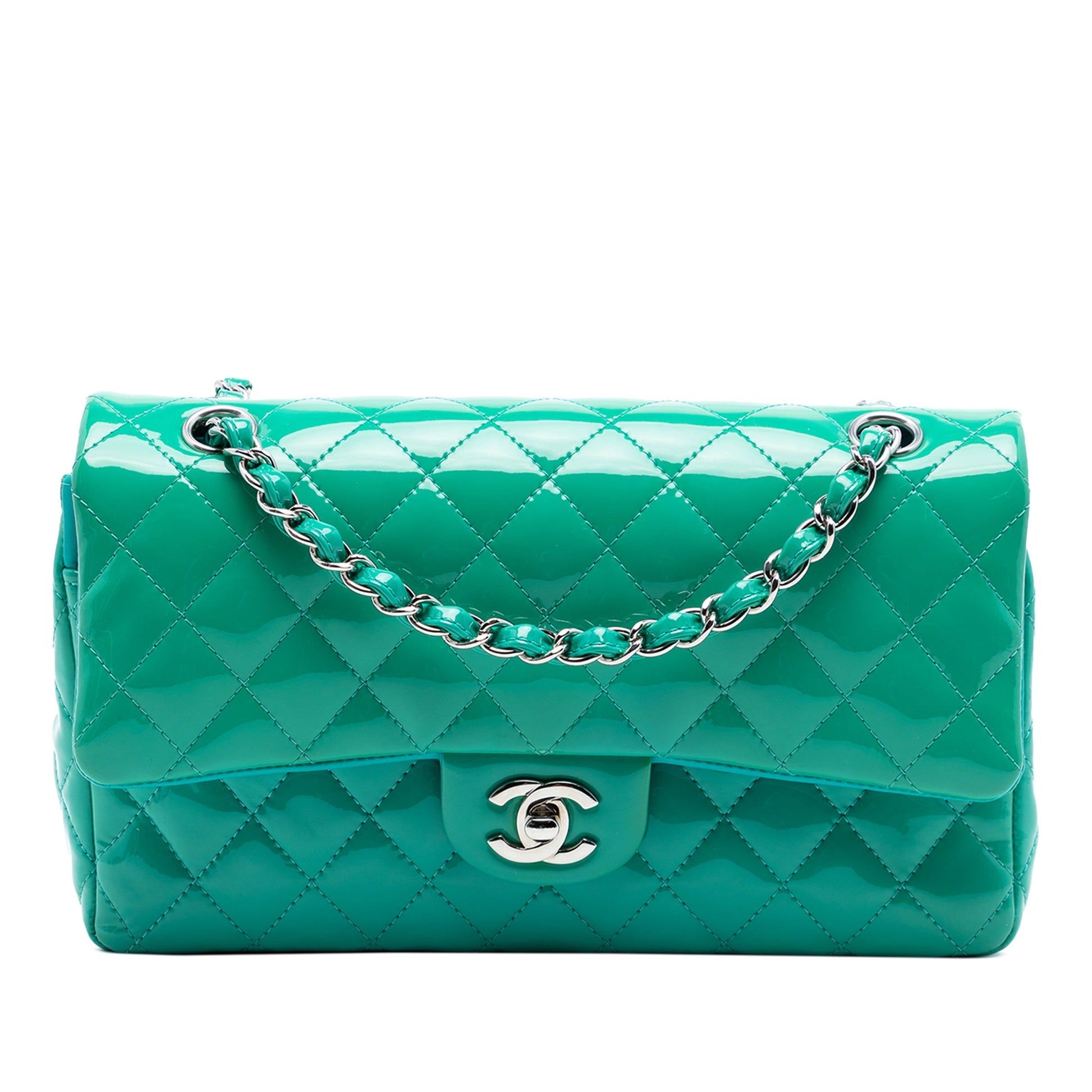 Chanel Medium Classic Patent Double Flap