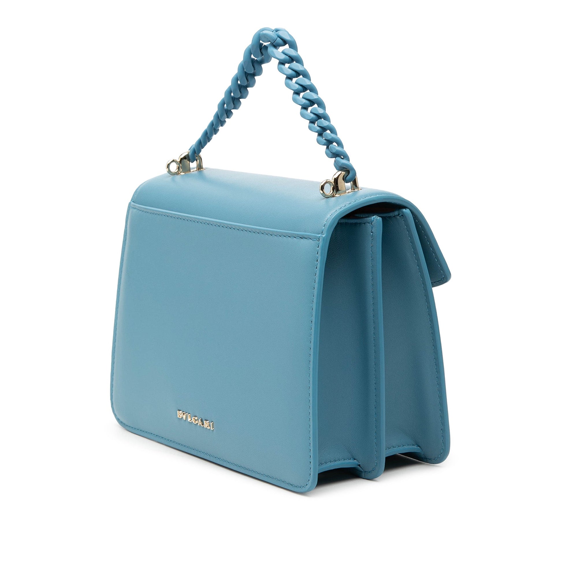 Leather Serpenti Forever Maxi Chain Top Handle Bag