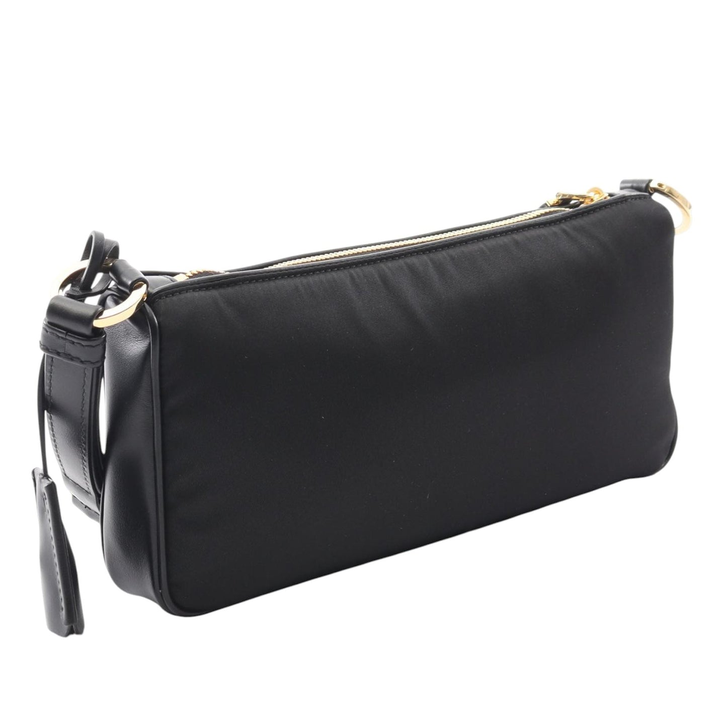 Prada Small Leather and Tessuto Crossbody