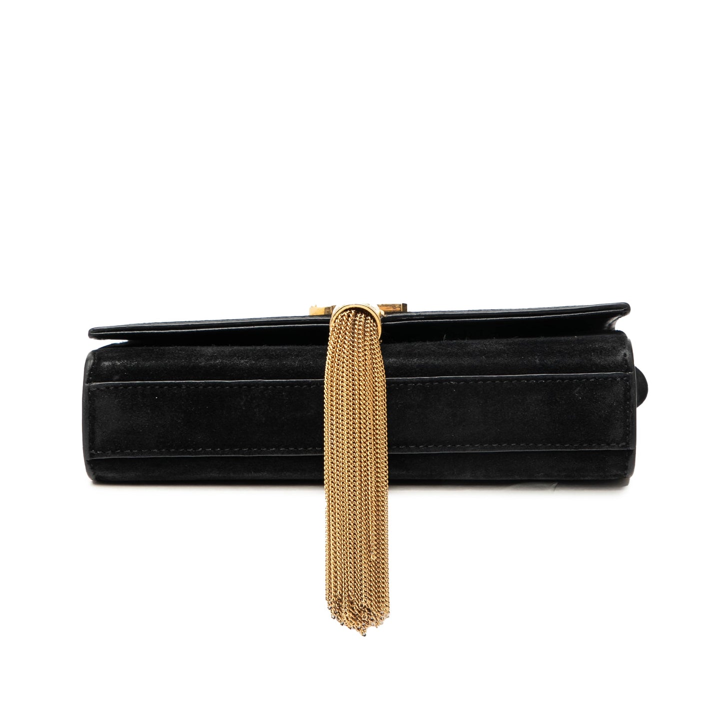 Saint Laurent Small Suede Monogram Kate Tassel Crossbody