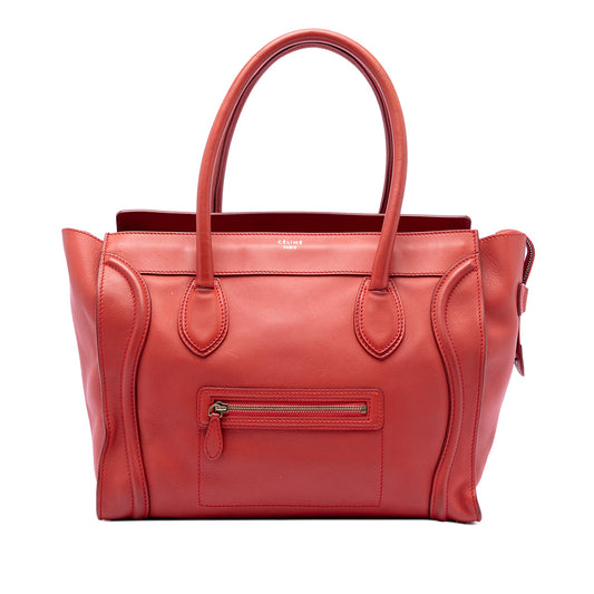 Celine Mini Leather Luggage Tote