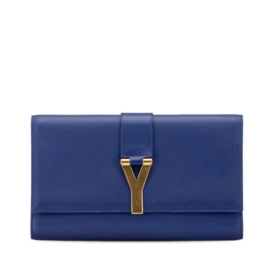 Saint Laurent Leather Chyc Ligne Clutch