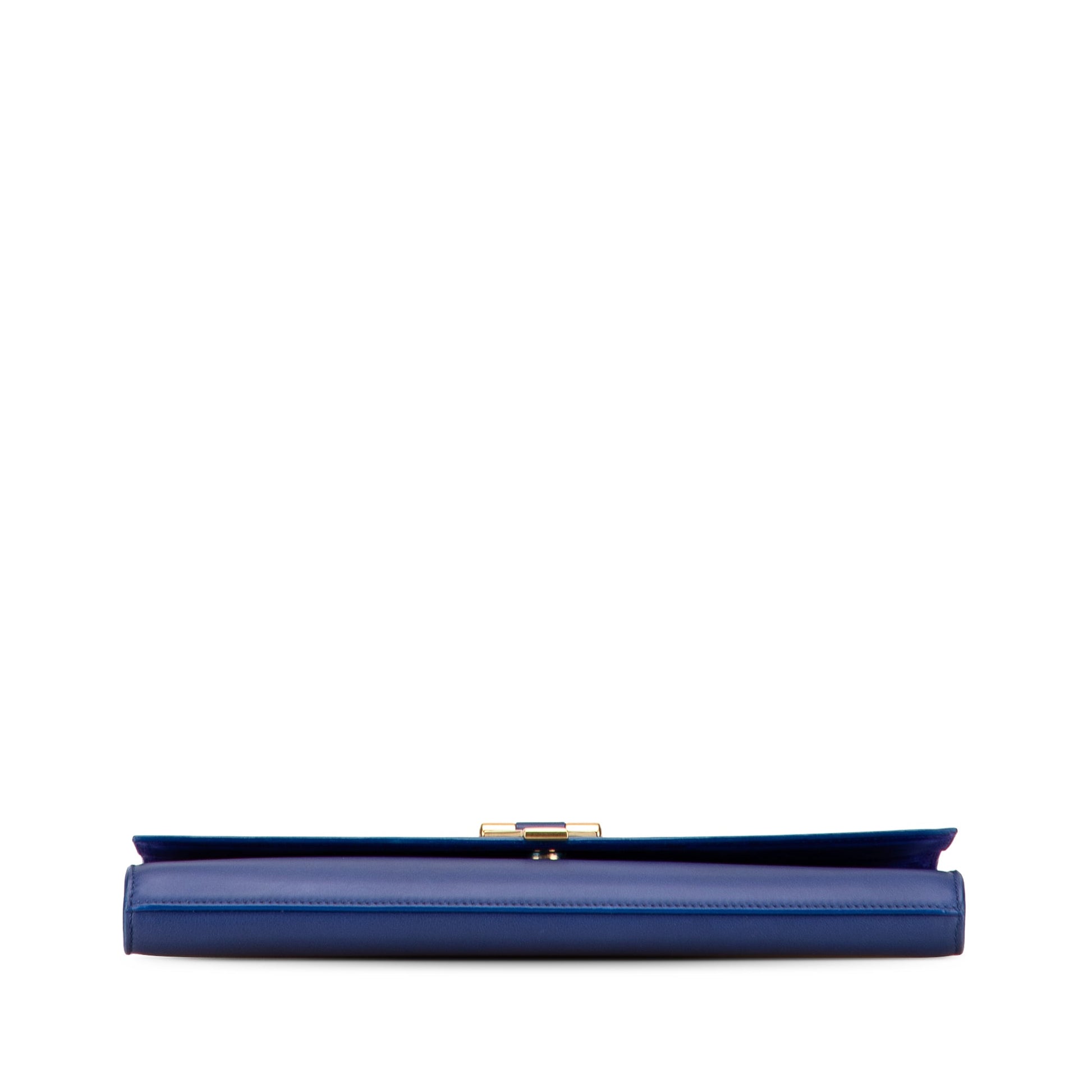 Saint Laurent Leather Chyc Ligne Clutch