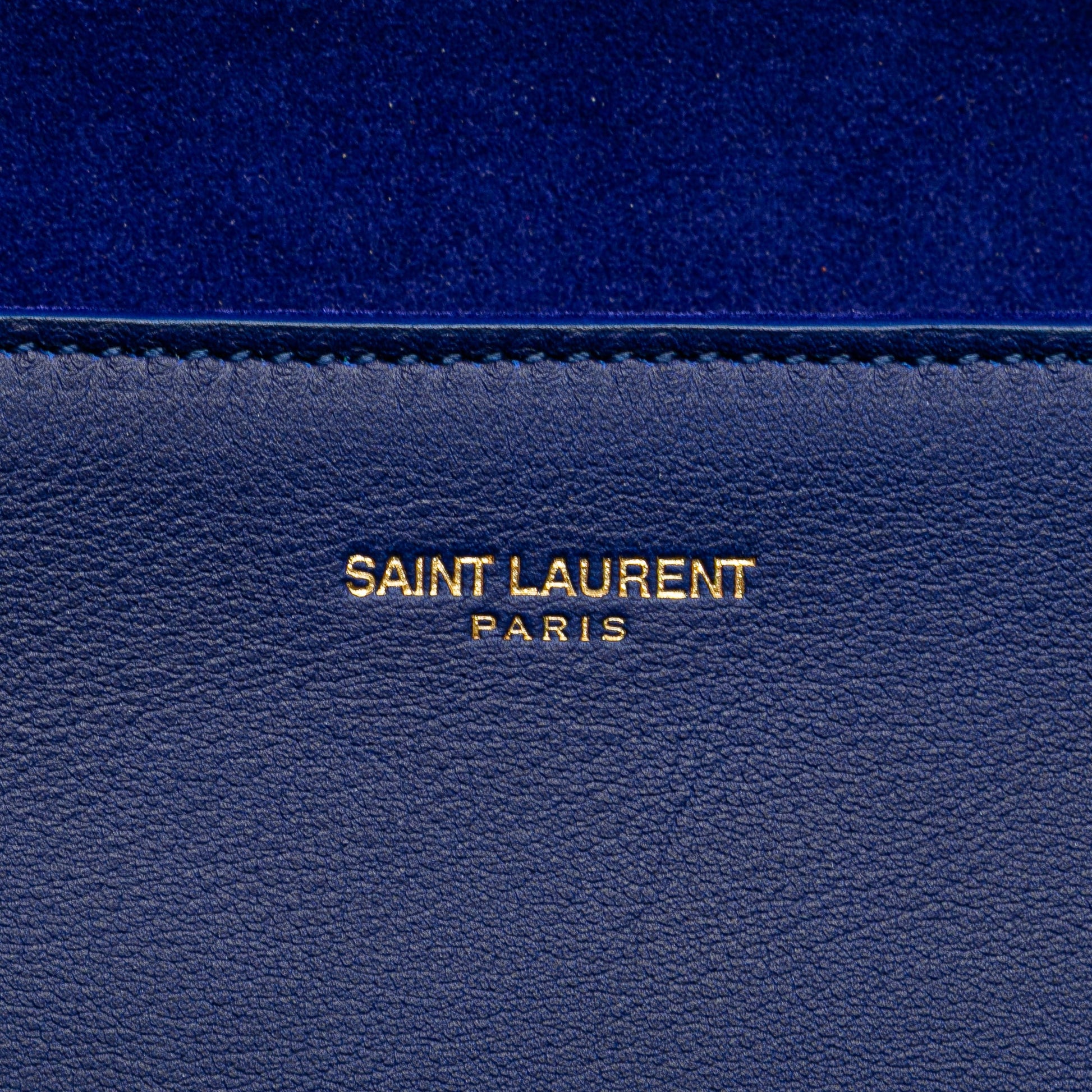 Saint Laurent Leather Chyc Ligne Clutch