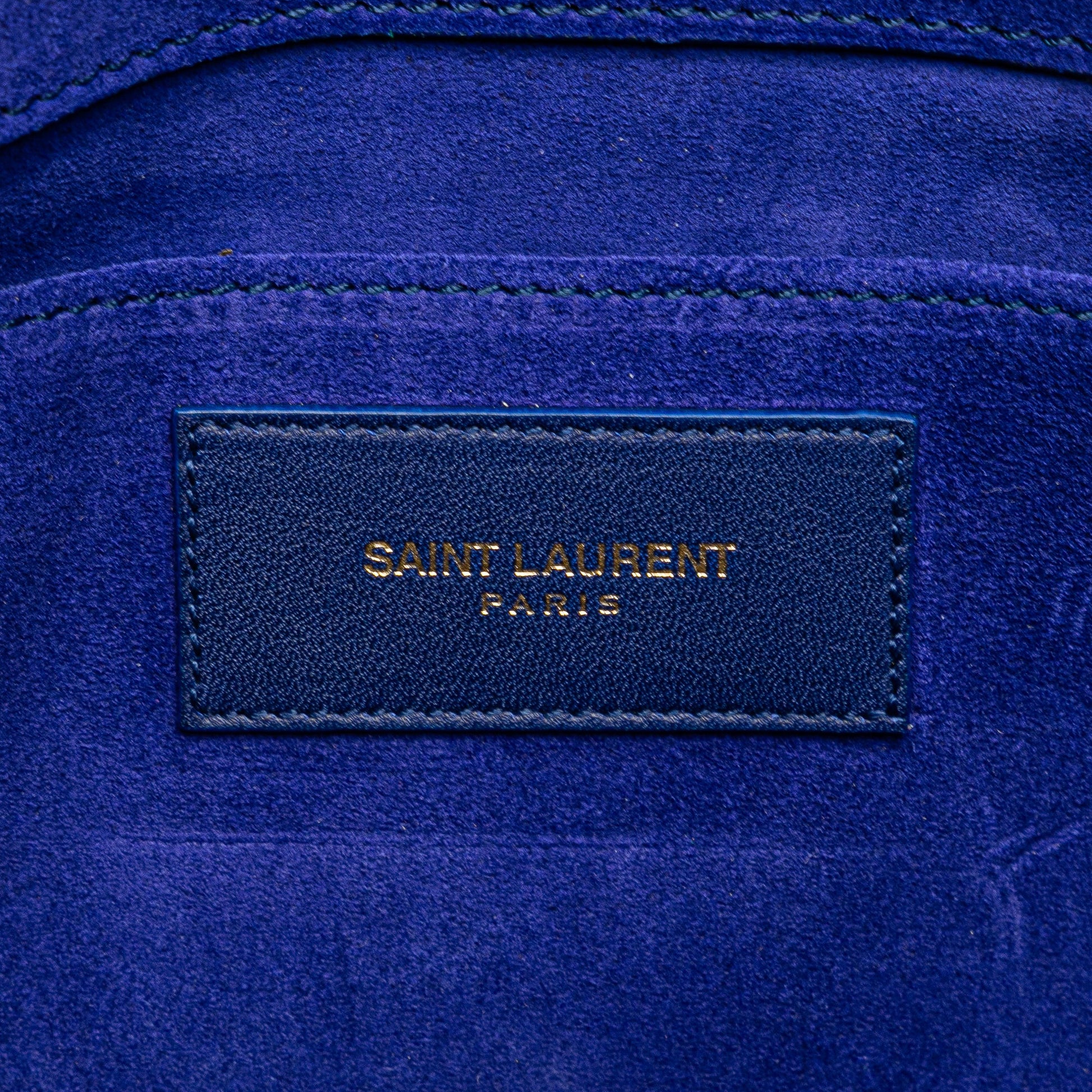 Saint Laurent Leather Chyc Ligne Clutch