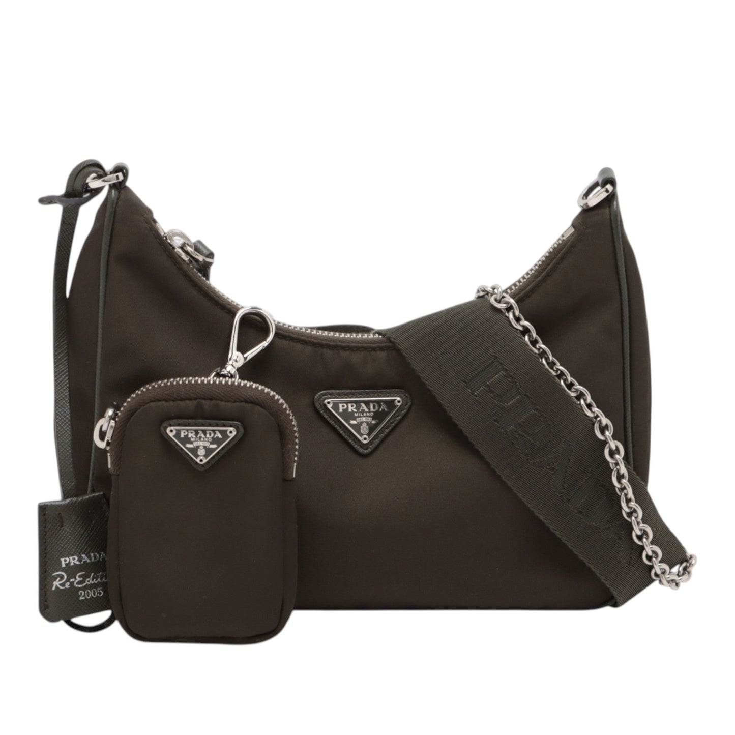 Prada Saffiano Trimmed Re Nylon Re Edition 2005 Satchel