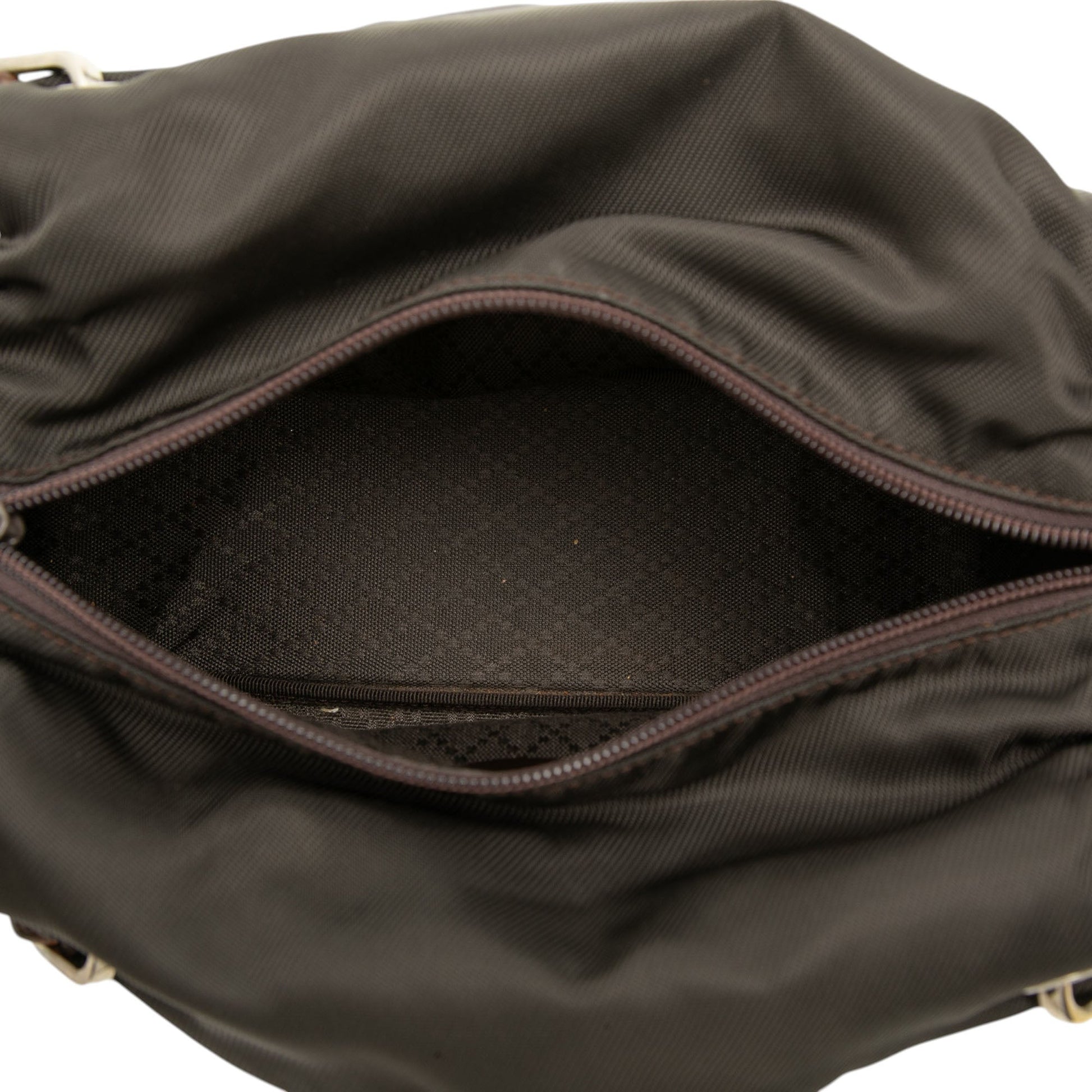Gucci Nylon Bamboo Handbag