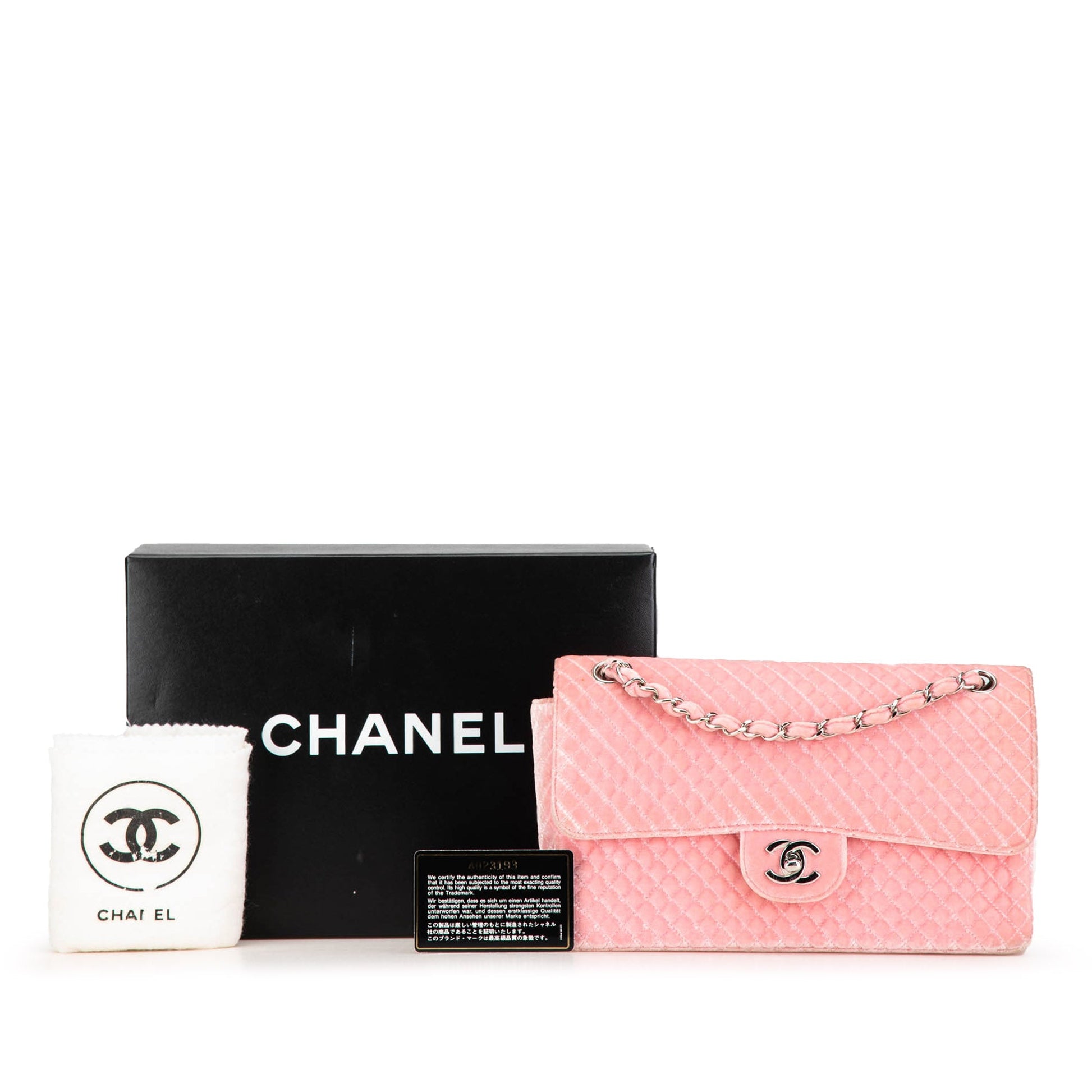 Chanel Medium Micro Quilted Velvet CC Flap