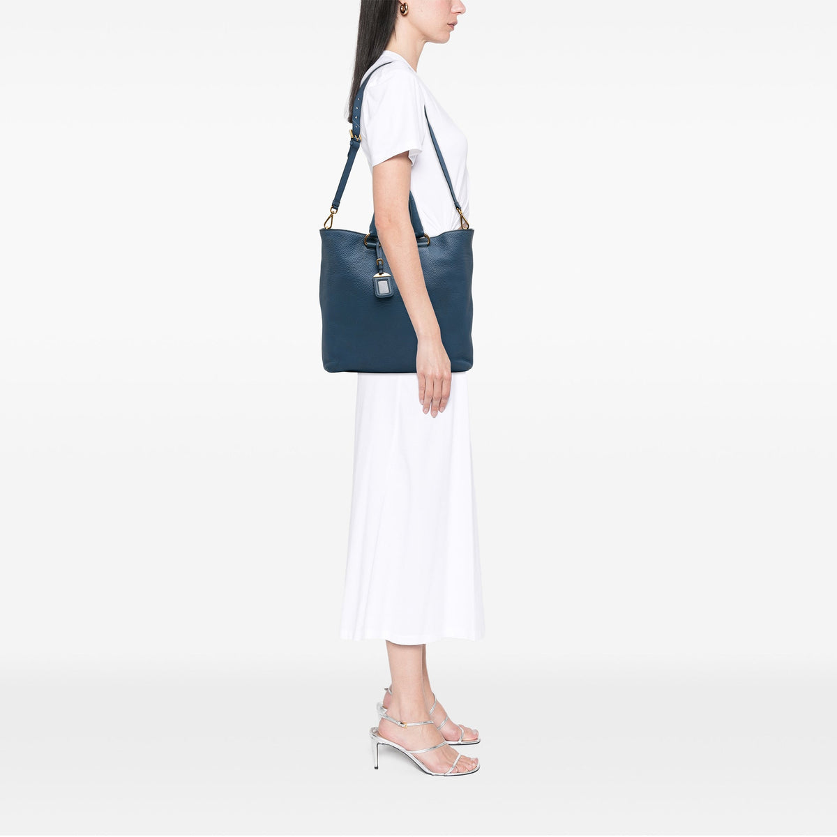 Prada Vitello Daino Open Convertible Tote