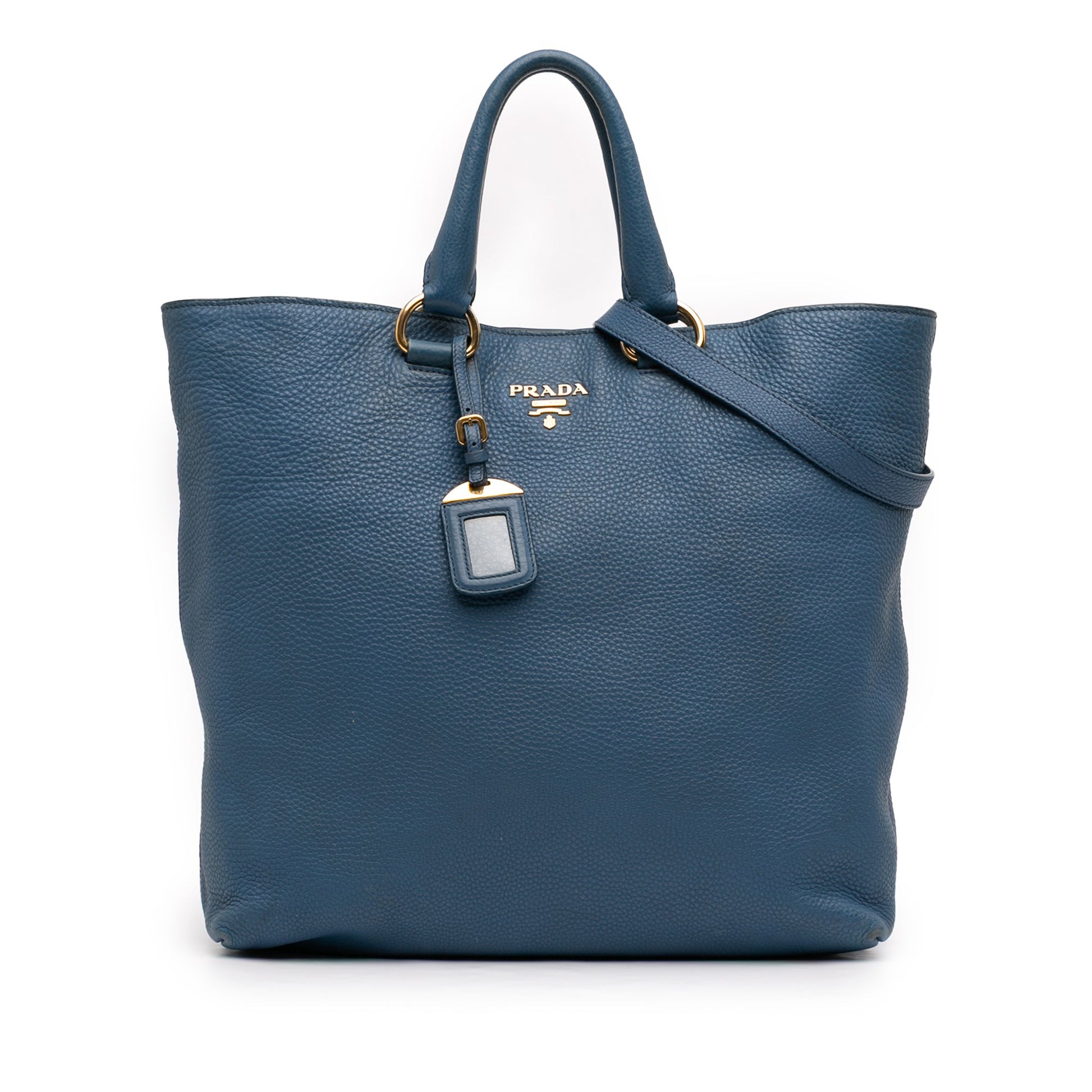 Prada Vitello Daino Open Convertible Tote