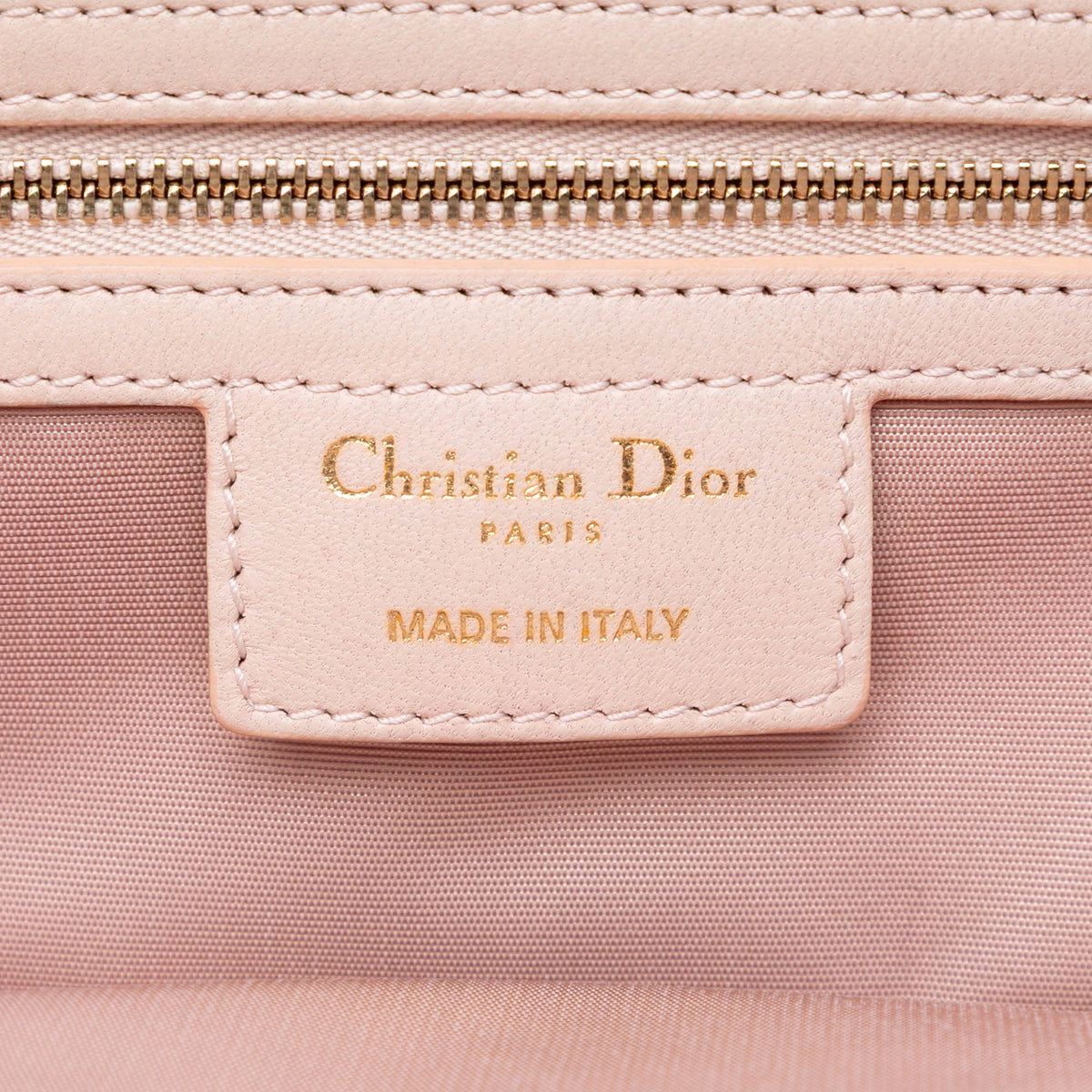 Dior Medium Lambskin Cannage Soft Zipped Lady Dior Shopping Tote — Brown