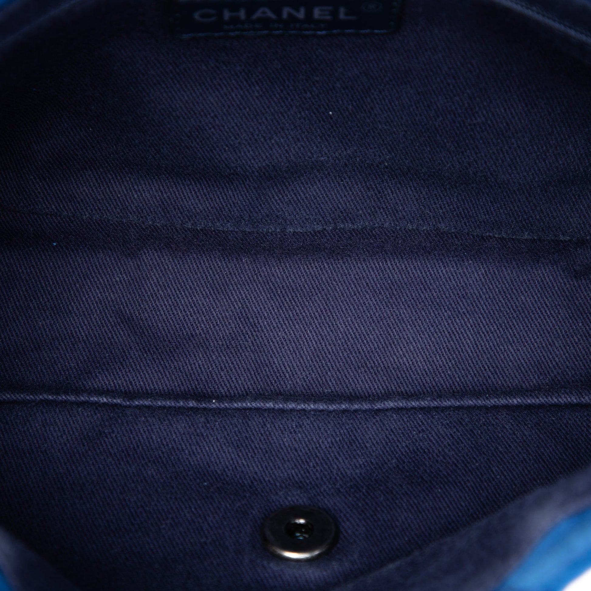 Chanel Medium CC Quilted Suede Whipstitch Single Flap