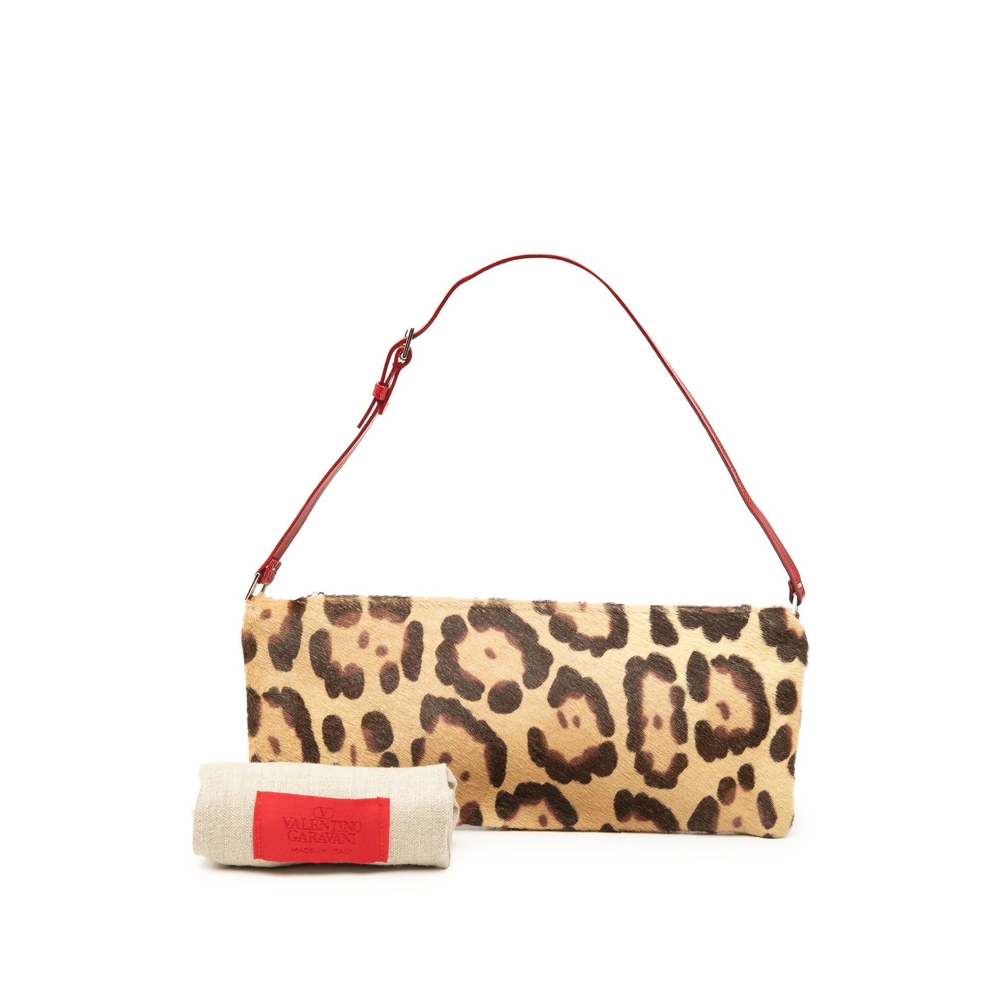Valentino Pony Hair Animal Print Handbag