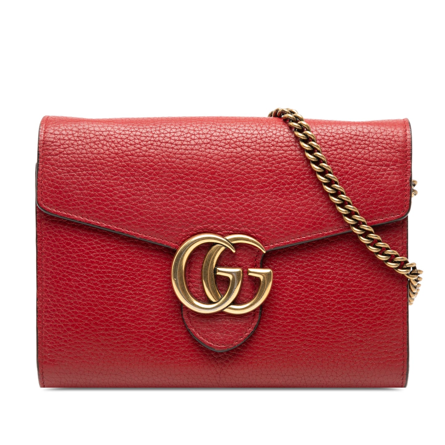 Gucci GG Marmont Leather Wallet on Chain