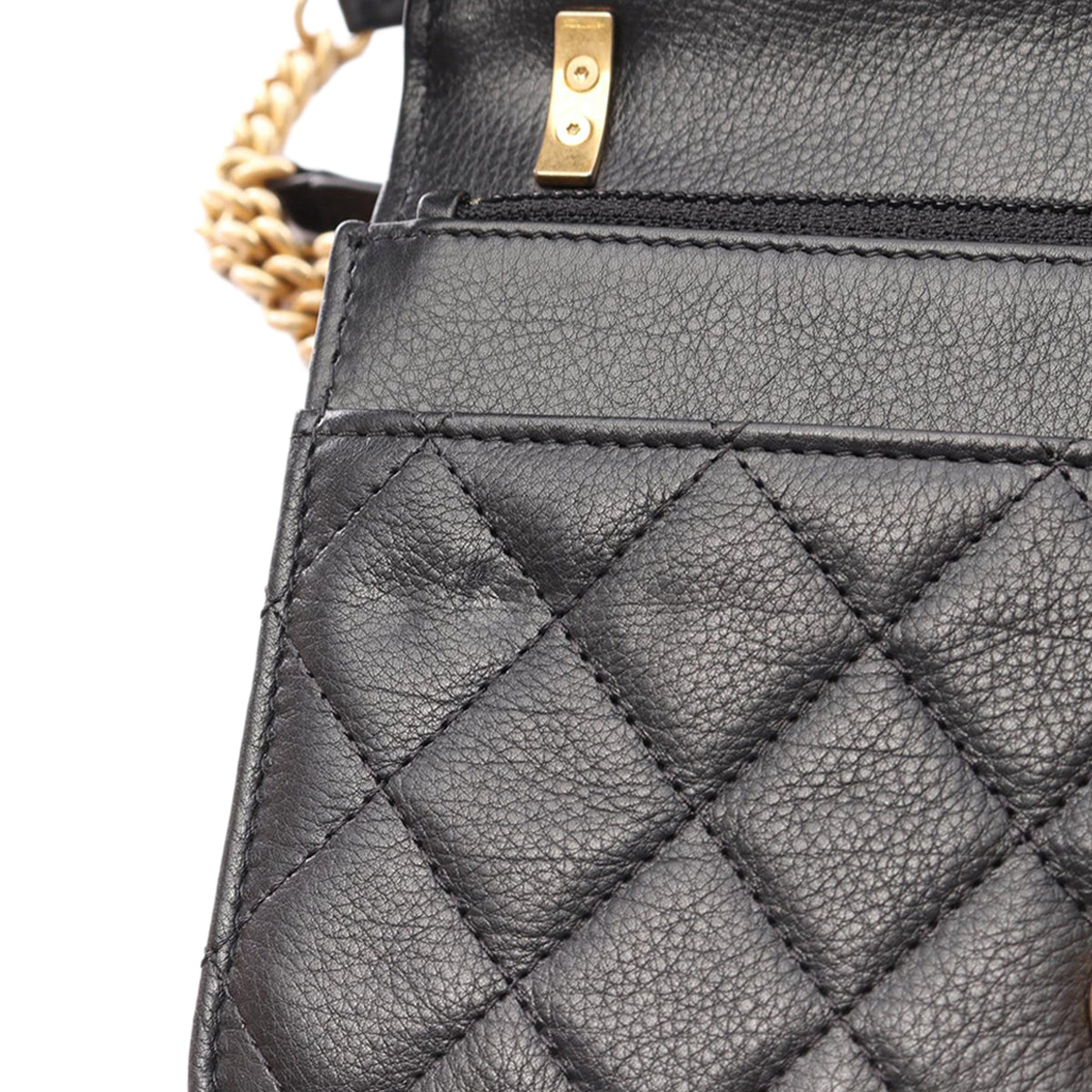 Chanel Quilted Calfskin Pearl CC Accordion Wallet on Chain