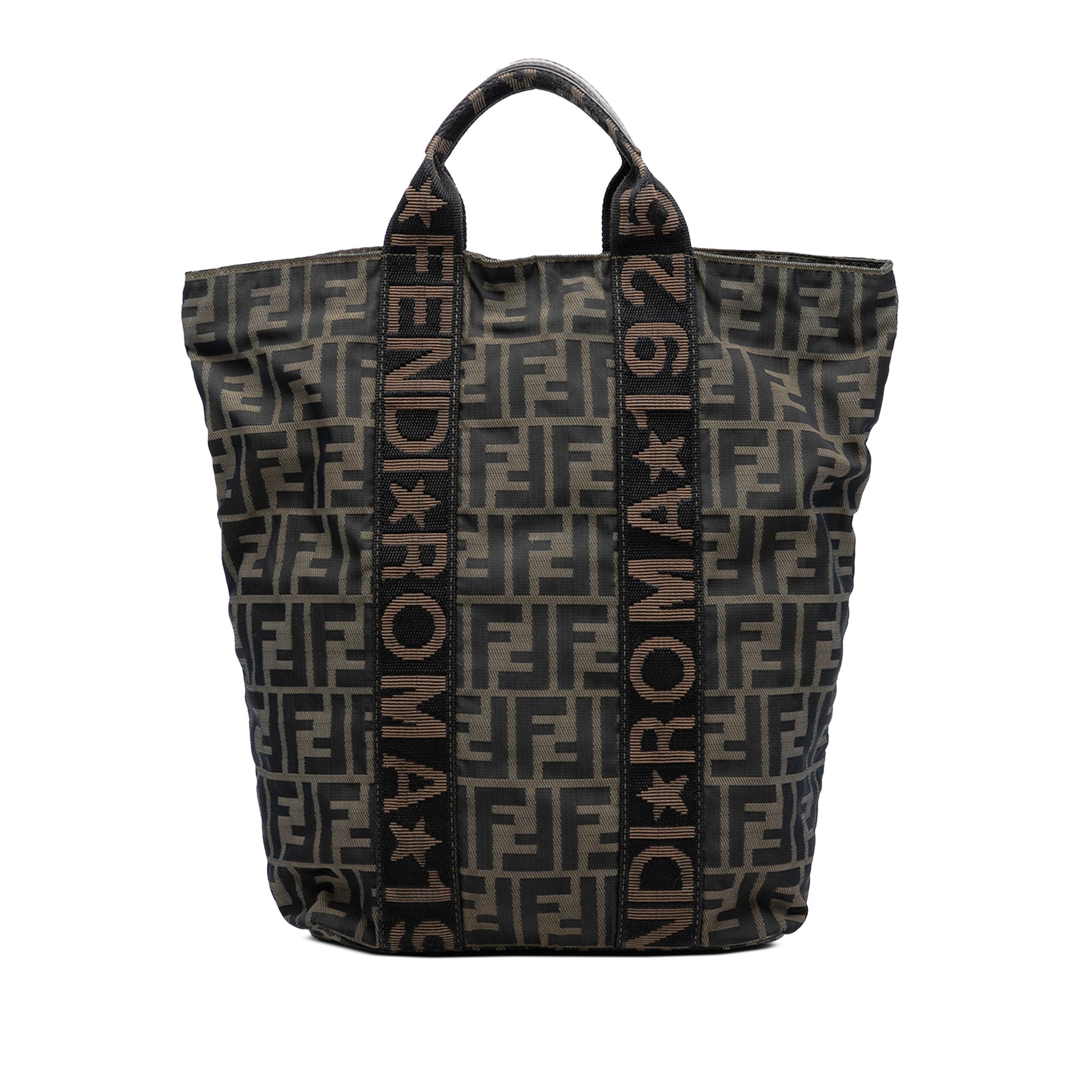Fendi Zucca Canvas Roma 1925 Shopping Tote