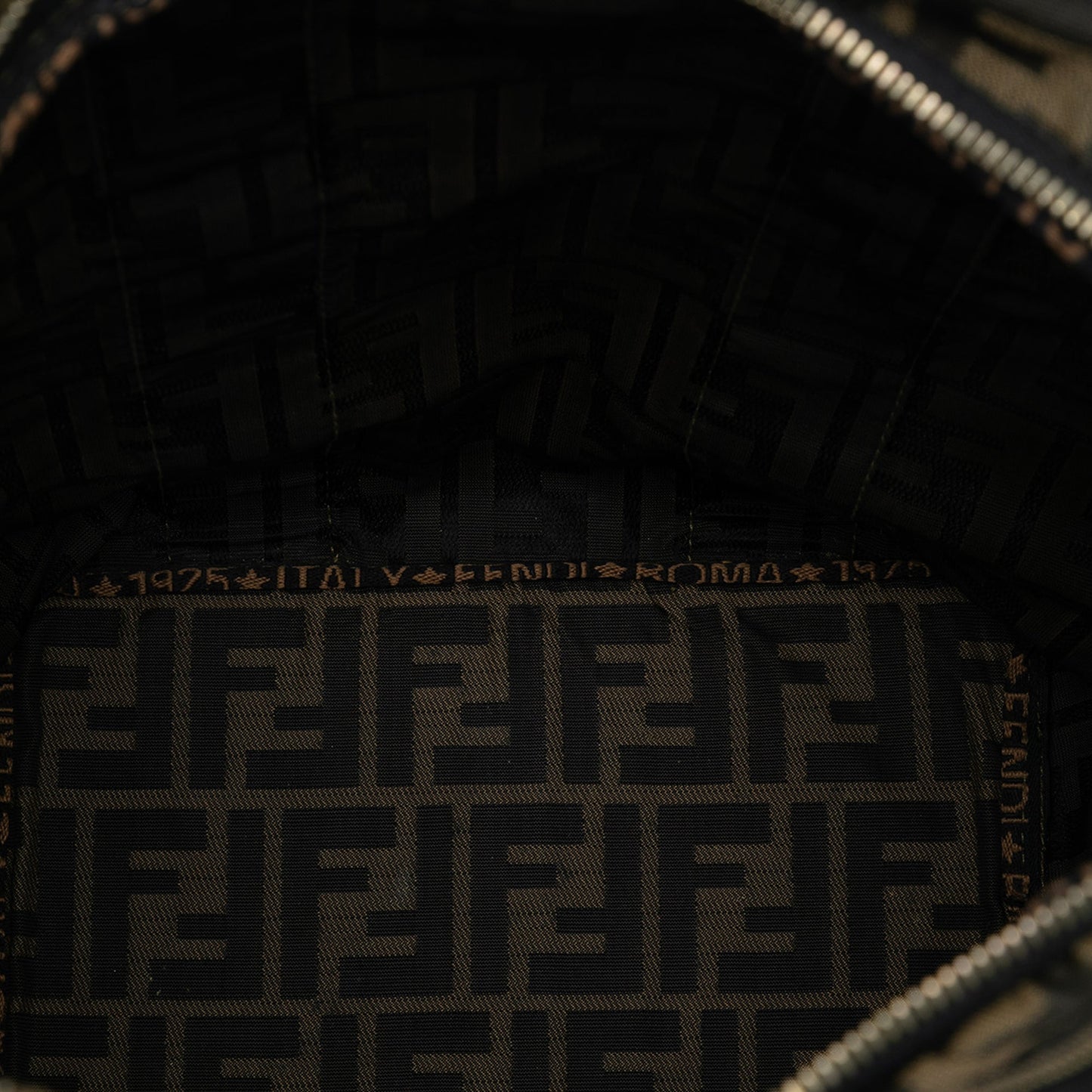 Fendi Zucca Canvas Roma 1925 Shopping Tote