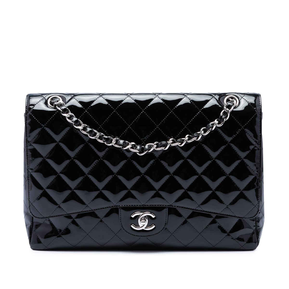 Chanel Maxi Classic Patent Single Flap