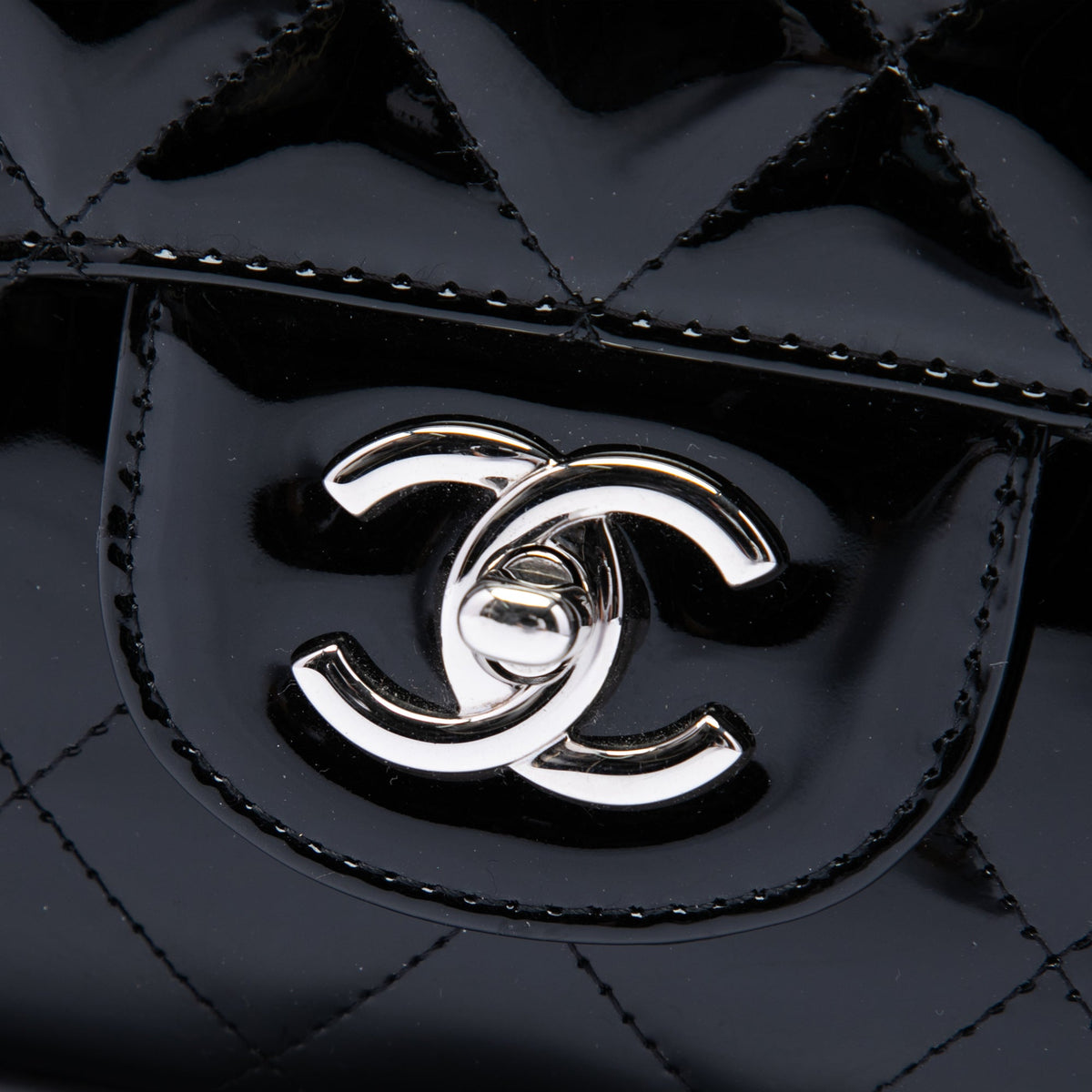 Chanel Maxi Classic Patent Single Flap