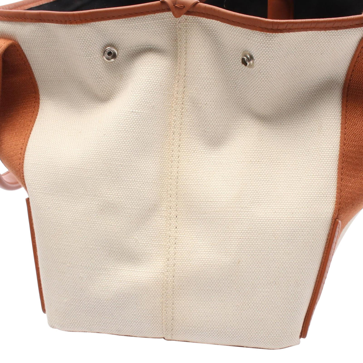 Balenciaga Navy Cabas S Canvas Tote Bag — Beige