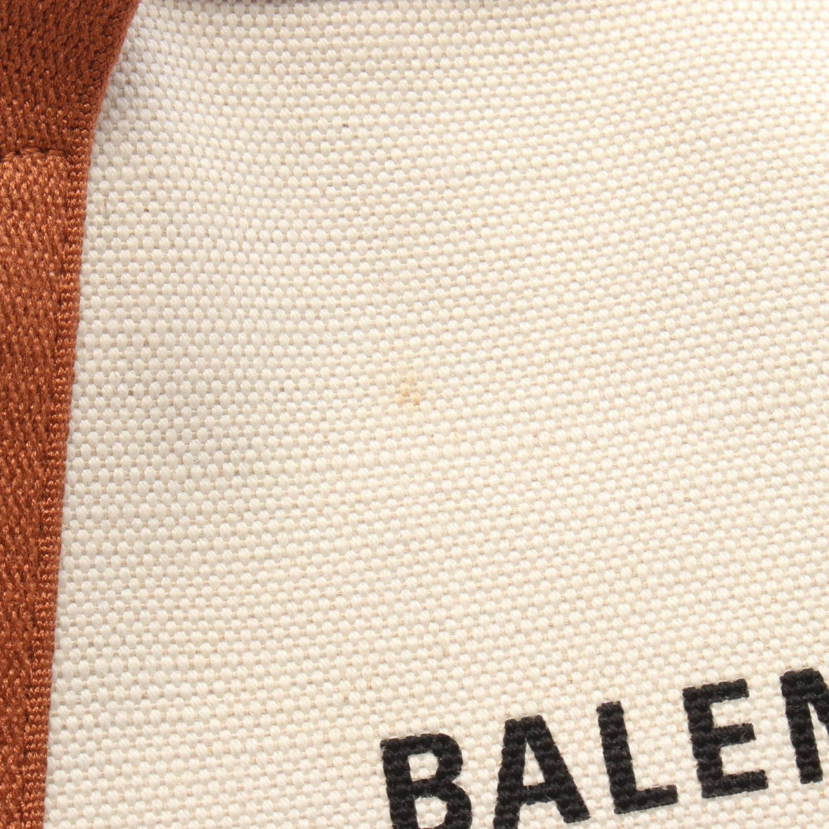 Balenciaga Navy Cabas S Canvas Tote Bag — Beige