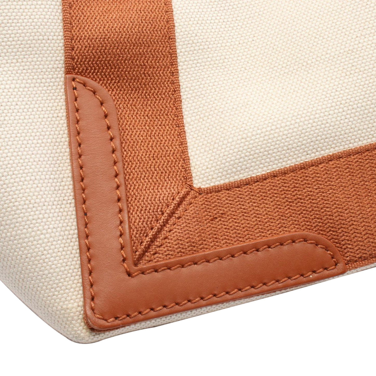 Balenciaga Navy Cabas S Canvas Tote Bag — Beige
