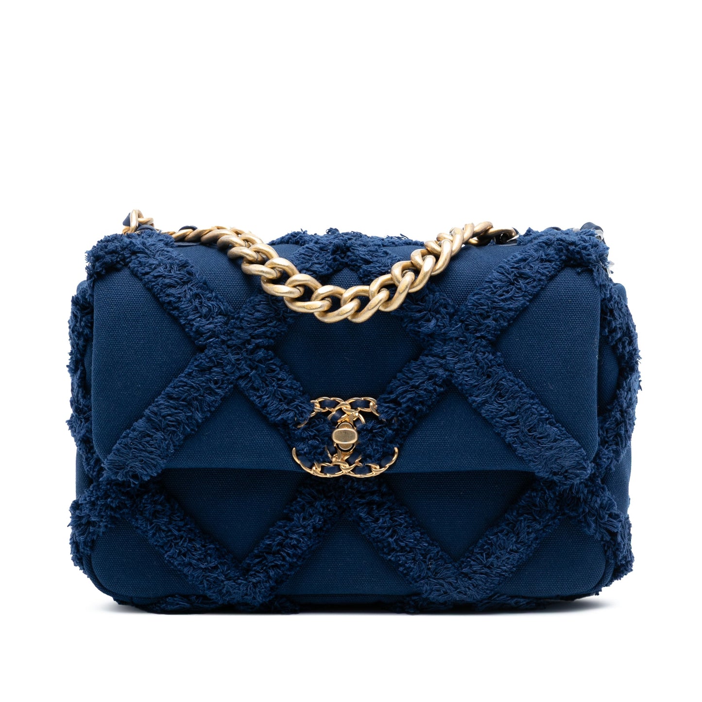 Chanel Medium Canvas and Cotton 19 Flap