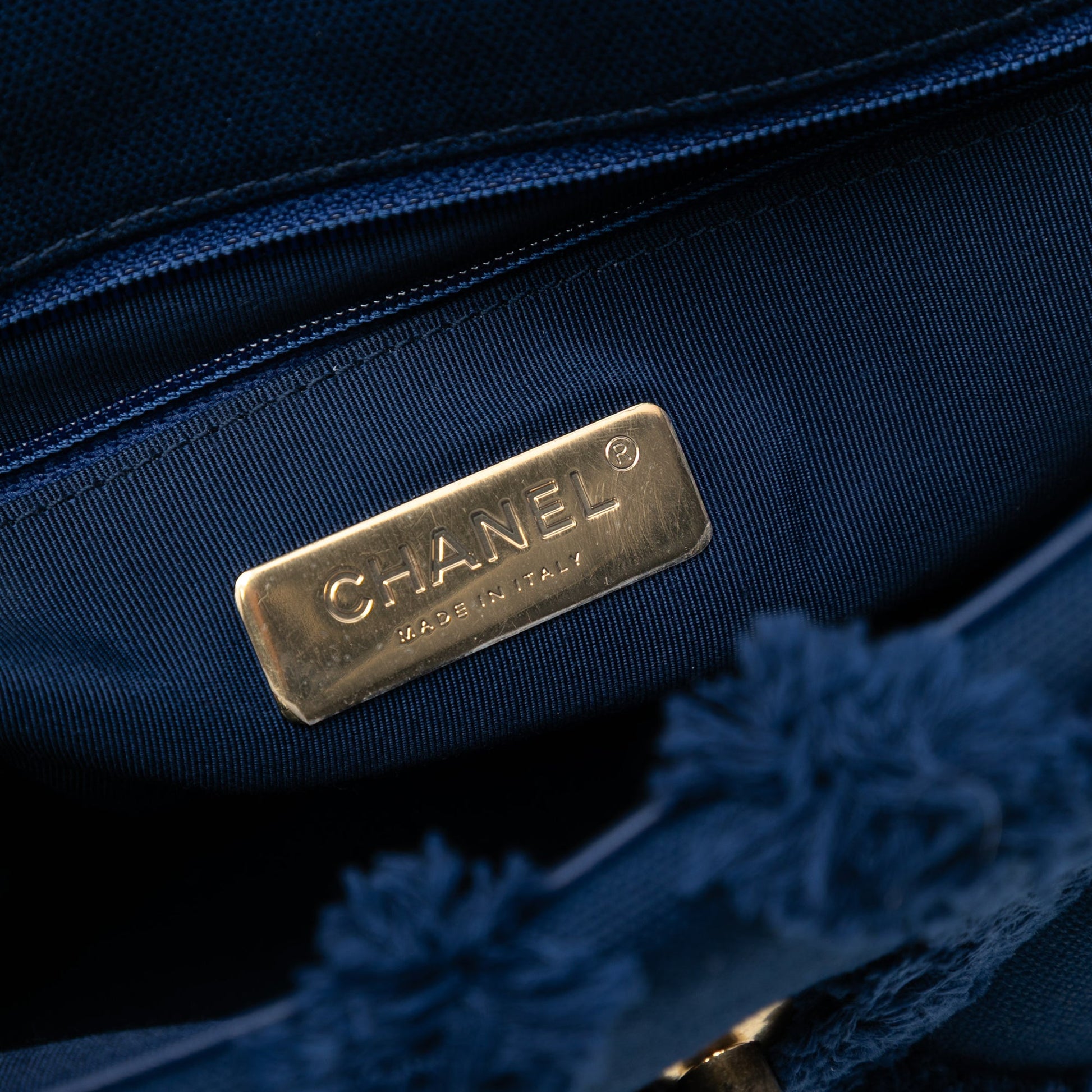 Chanel Medium Canvas and Cotton 19 Flap