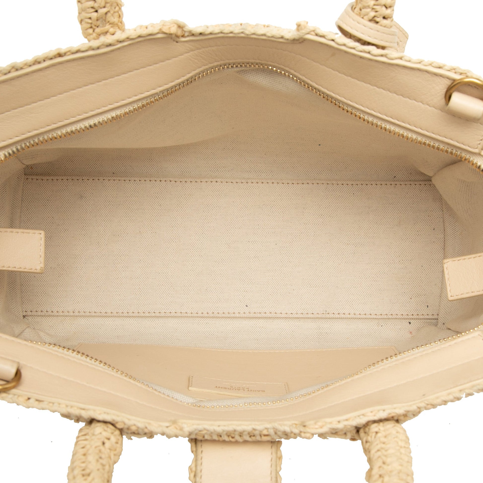 Saint Laurent Baby Raffia Monogram Downtown Cabas