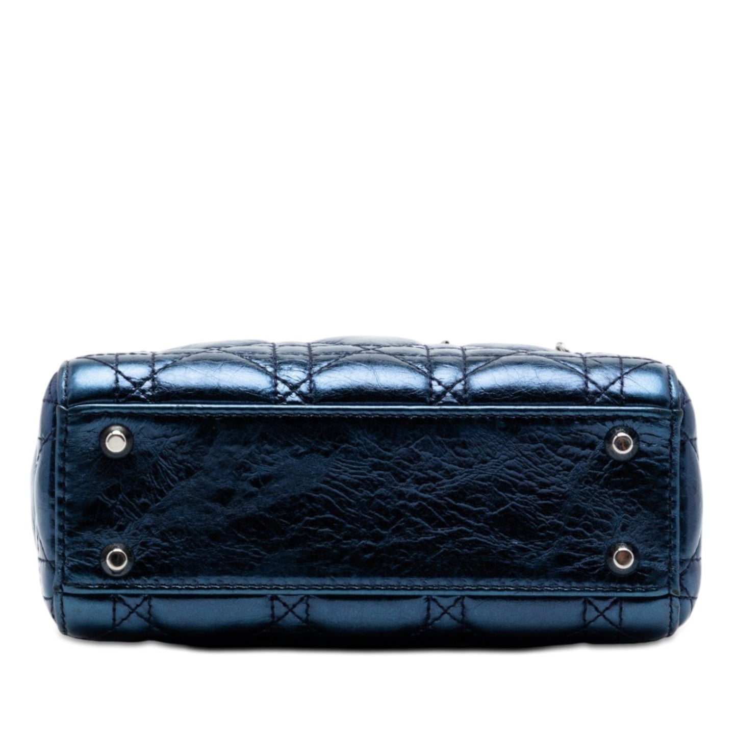 Dior Mini Metallic Calfskin Cannage Lady Dior
