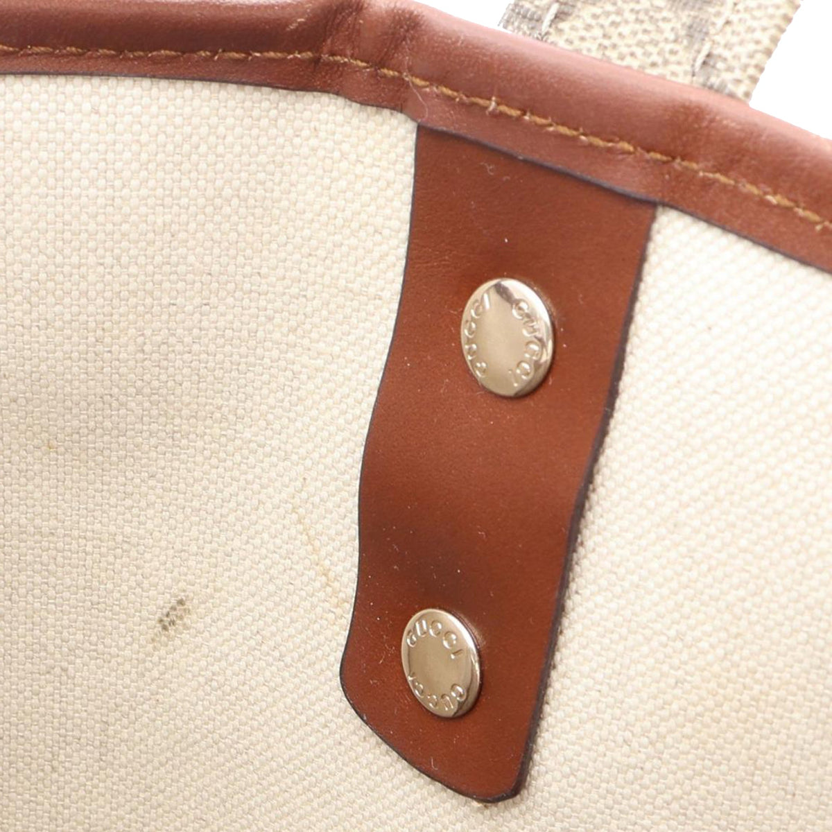 Gucci GG Supreme Web Tote — Beige