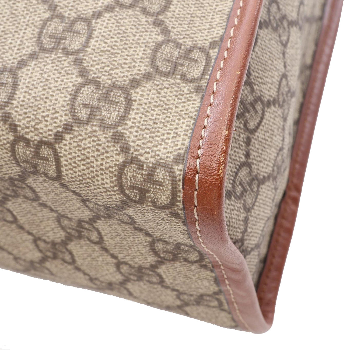 Gucci GG Supreme Web Tote — Beige