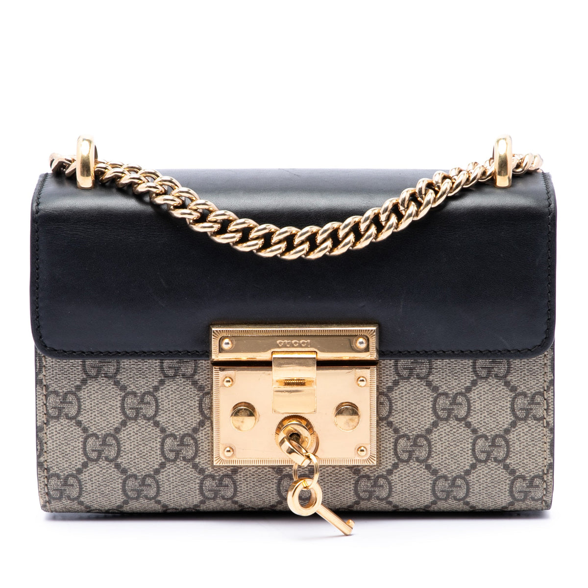 Gucci Small GG Supreme Padlock Crossbody