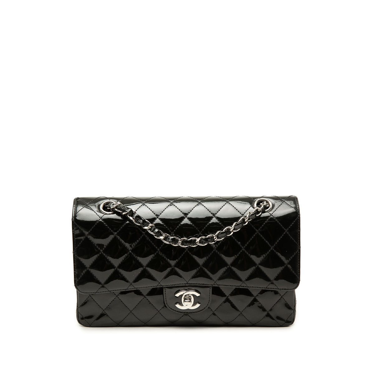 Chanel Medium Classic Patent Double Flap