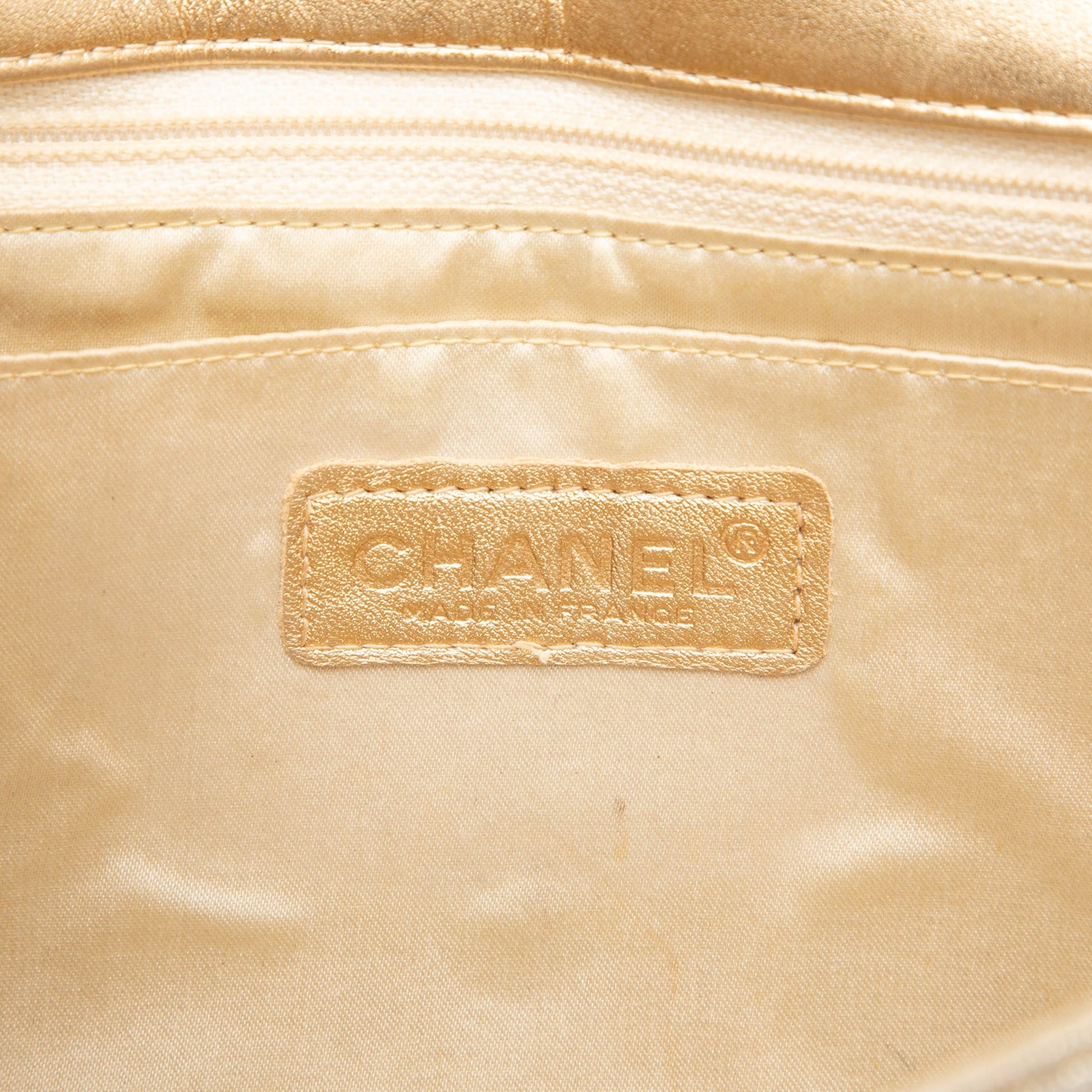 Chanel New Travel Line Medium Metallic Nylon Single Flap