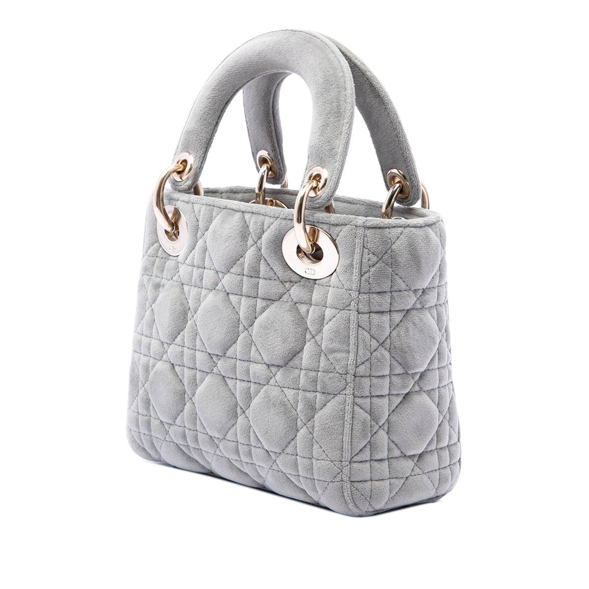 Dior Mini Velvet Cannage Lady Dior