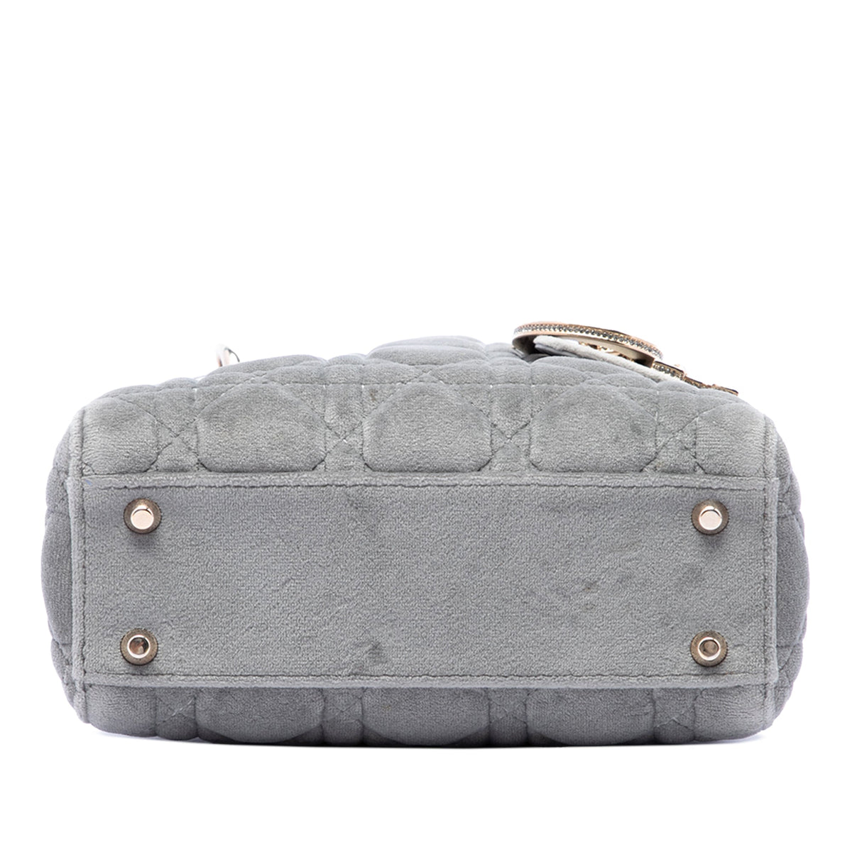 Dior Mini Velvet Cannage Lady Dior