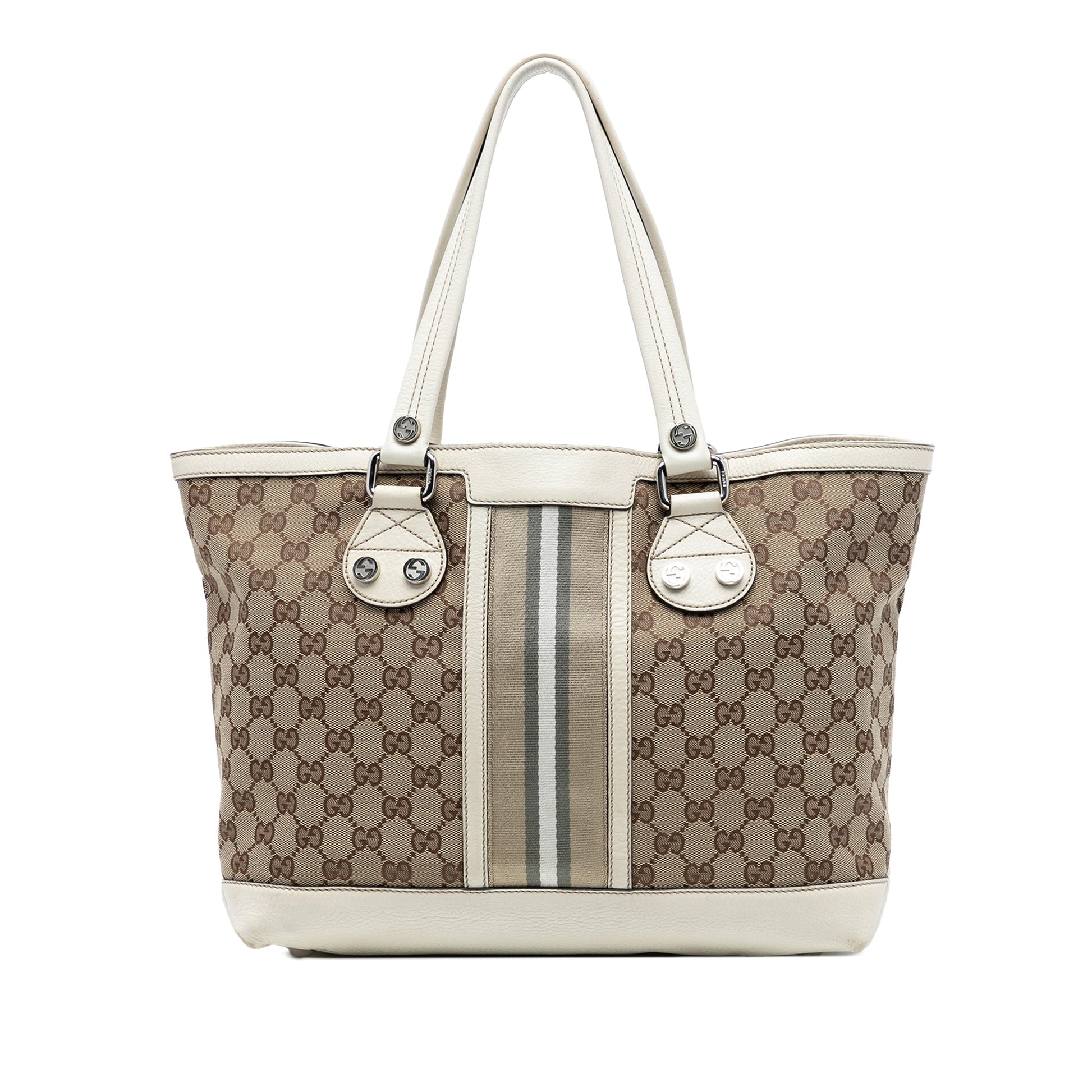 Gucci GG Canvas Web Sunset Tote