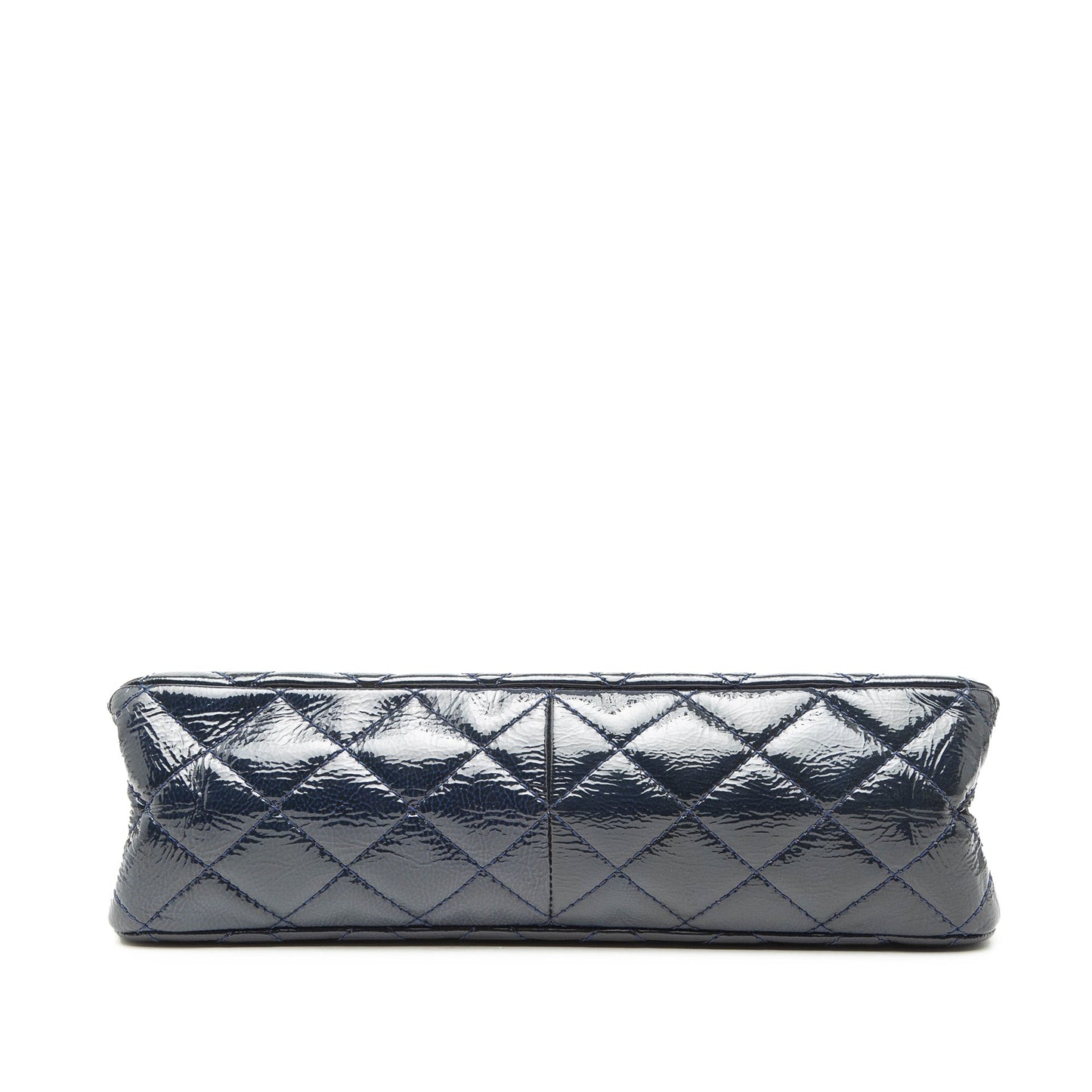 Quilted Distressed Patent Reissue 2.55 Double Flap 227