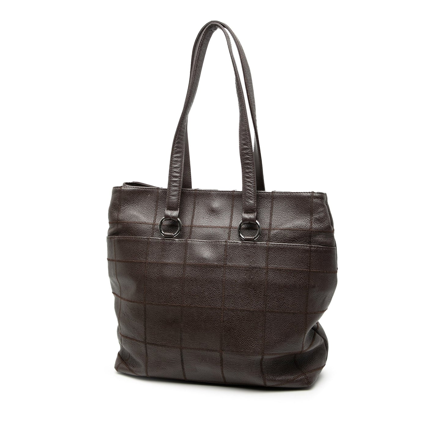 Chanel Chocolate Bar Stitched Caviar Tote