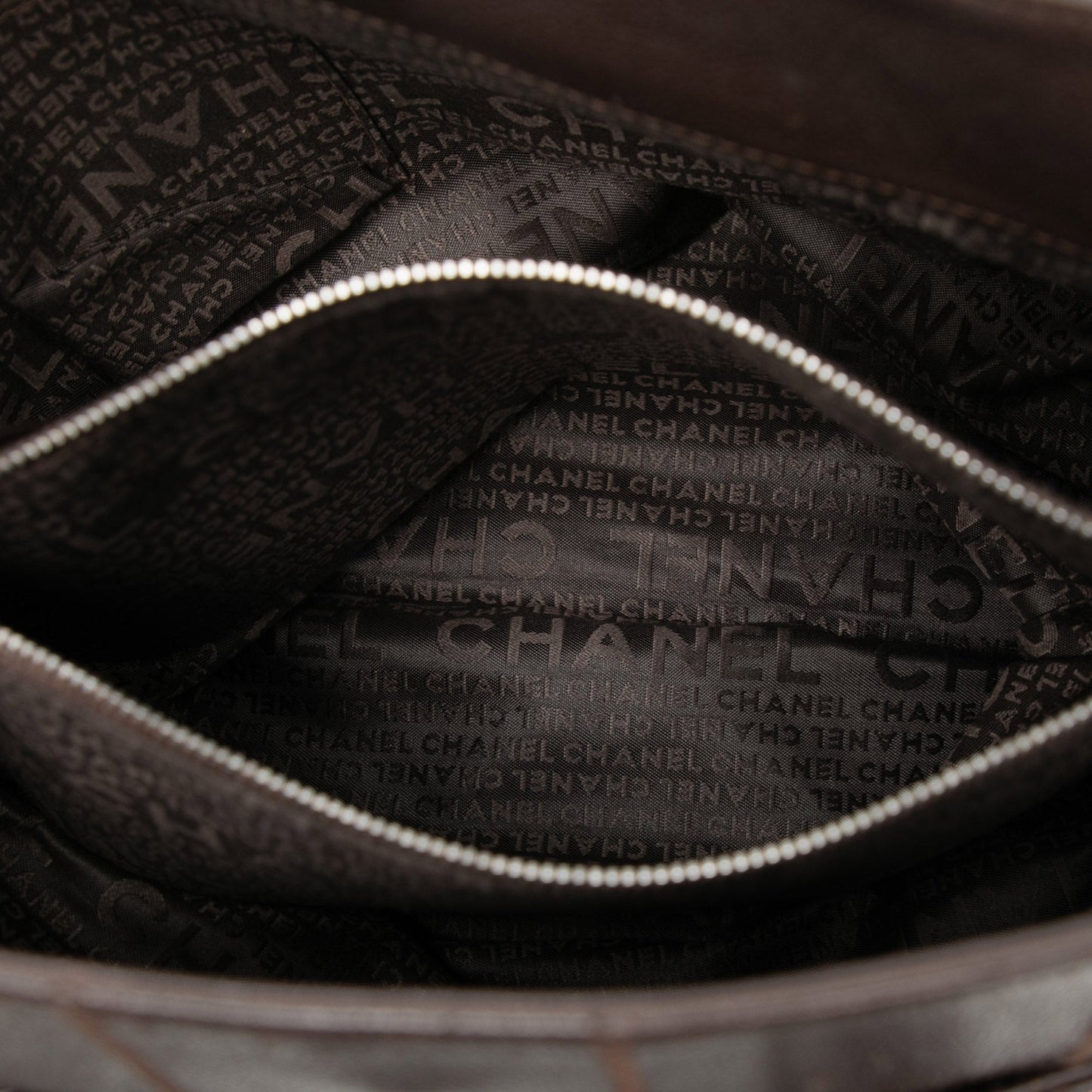 Chanel Chocolate Bar Stitched Caviar Tote