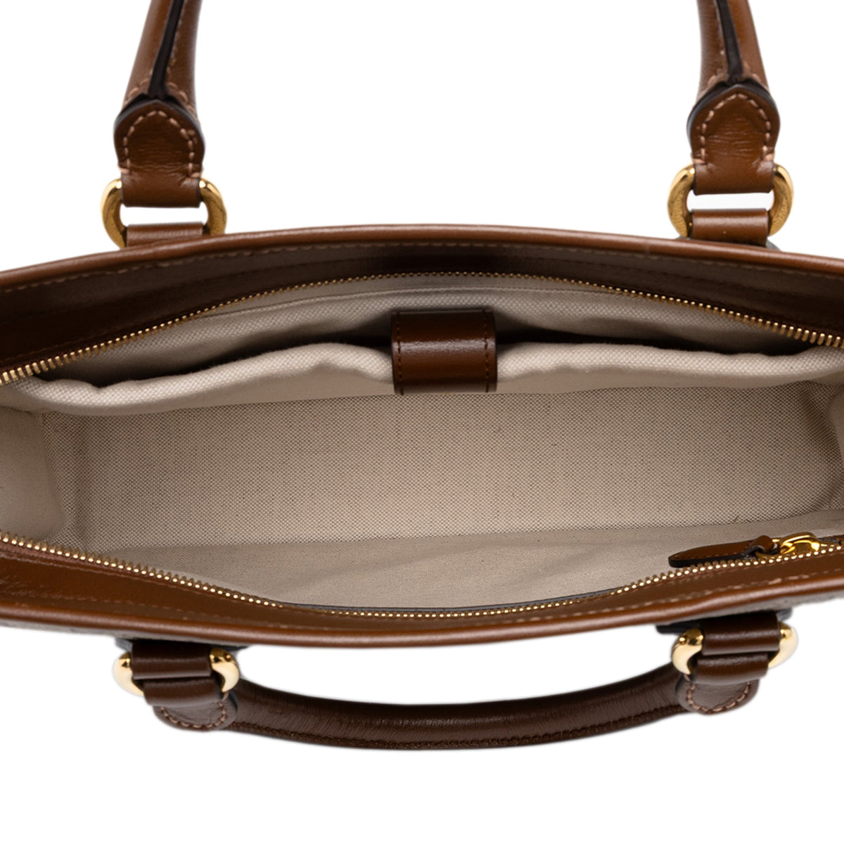 Gucci GG Supreme Interlocking G Laptop Bag — Beige