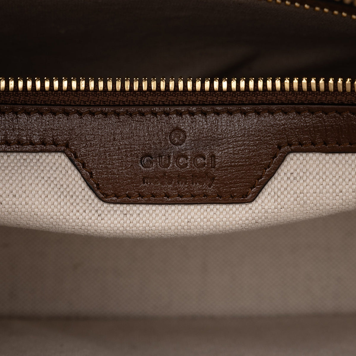 Gucci GG Supreme Interlocking G Laptop Bag — Beige