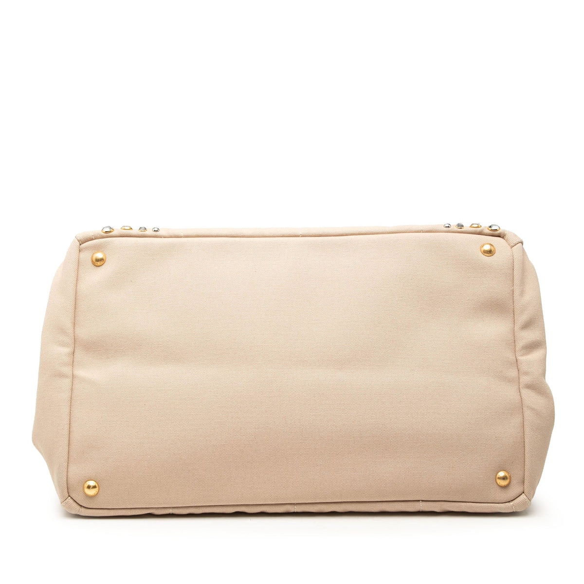 Prada Large Canvas Canapa Bijoux Satchel