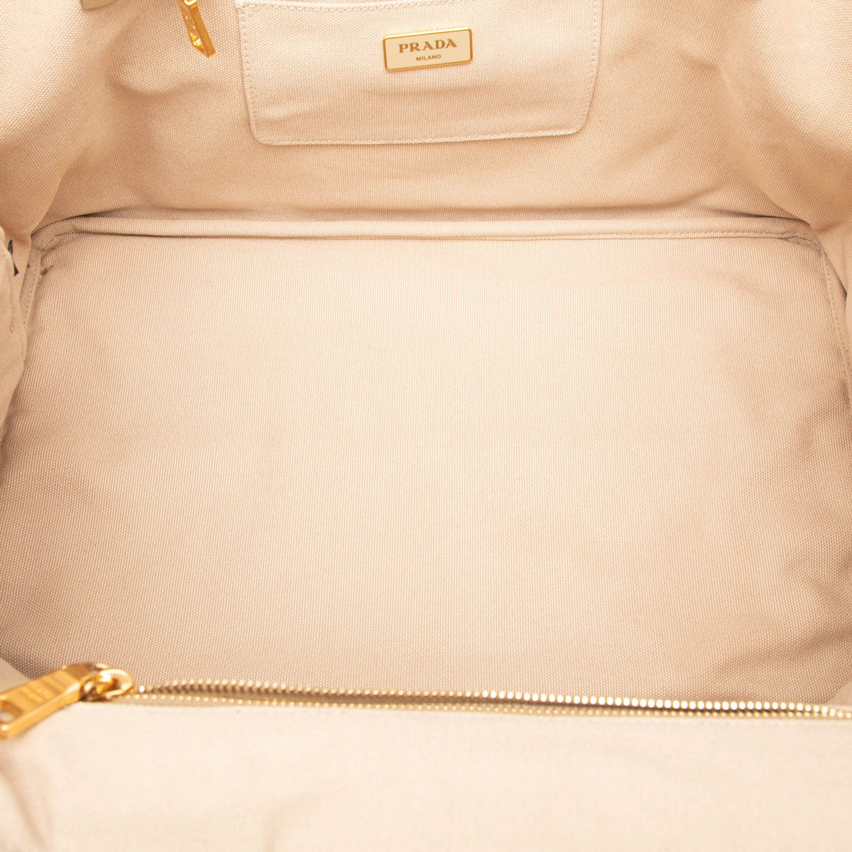 Prada Large Canvas Canapa Bijoux Satchel