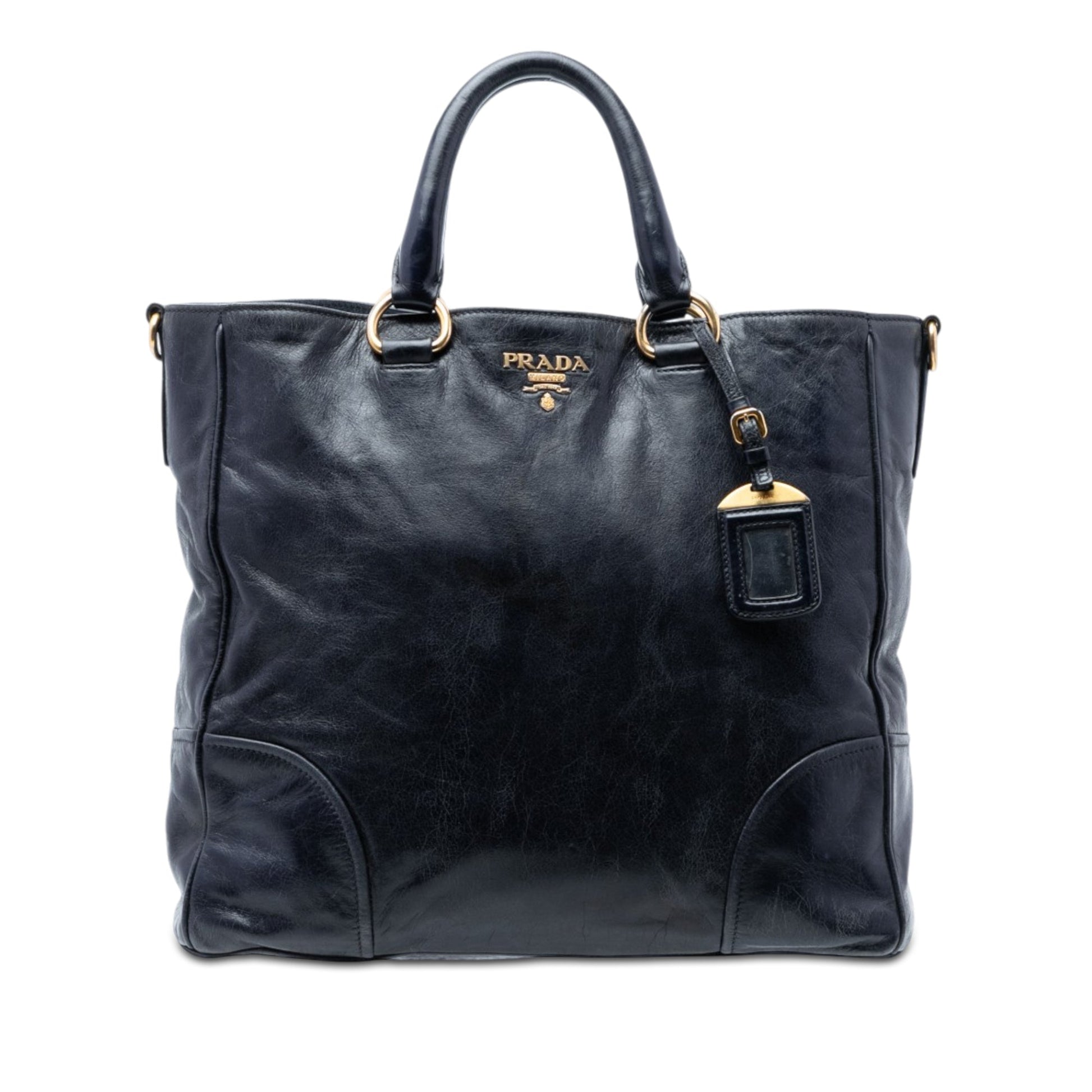 Prada Vitello Shine Open Convertible Tote
