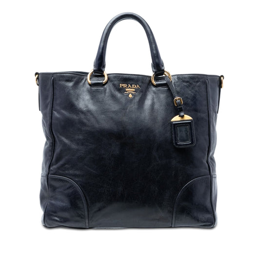 Prada Vitello Shine Open Convertible Tote