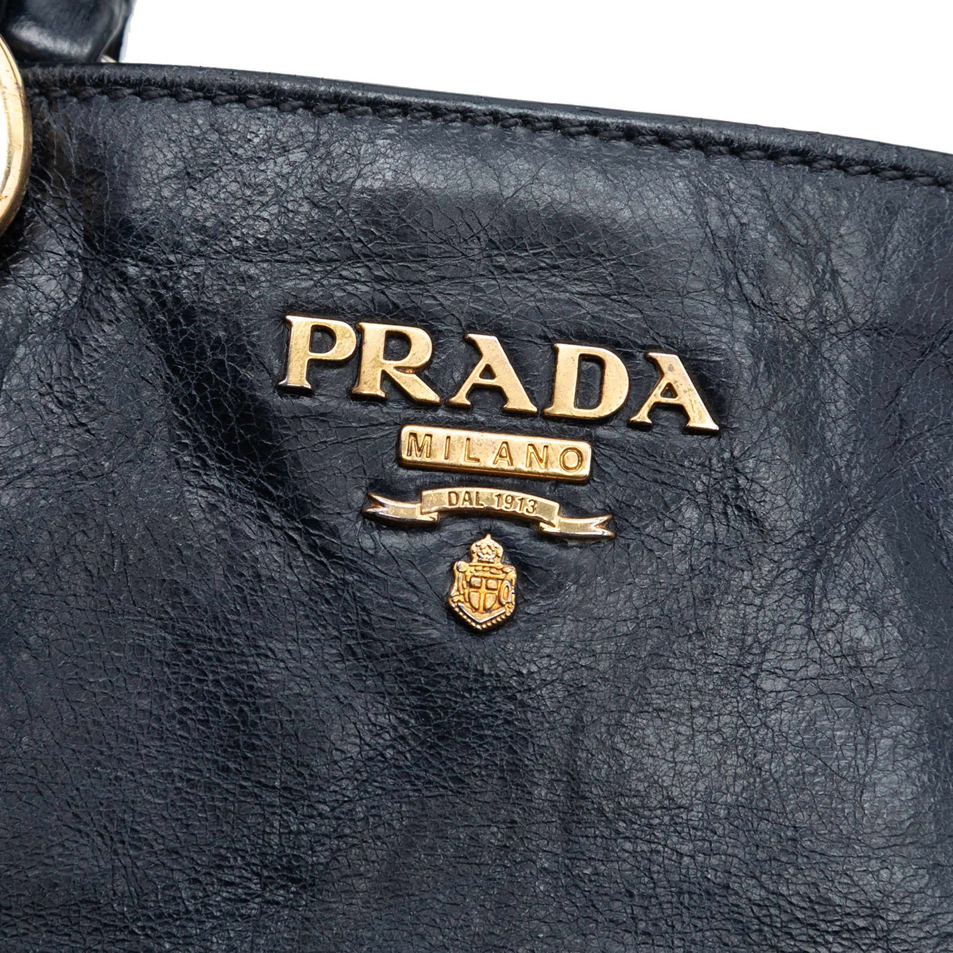 Prada Vitello Shine Open Convertible Tote